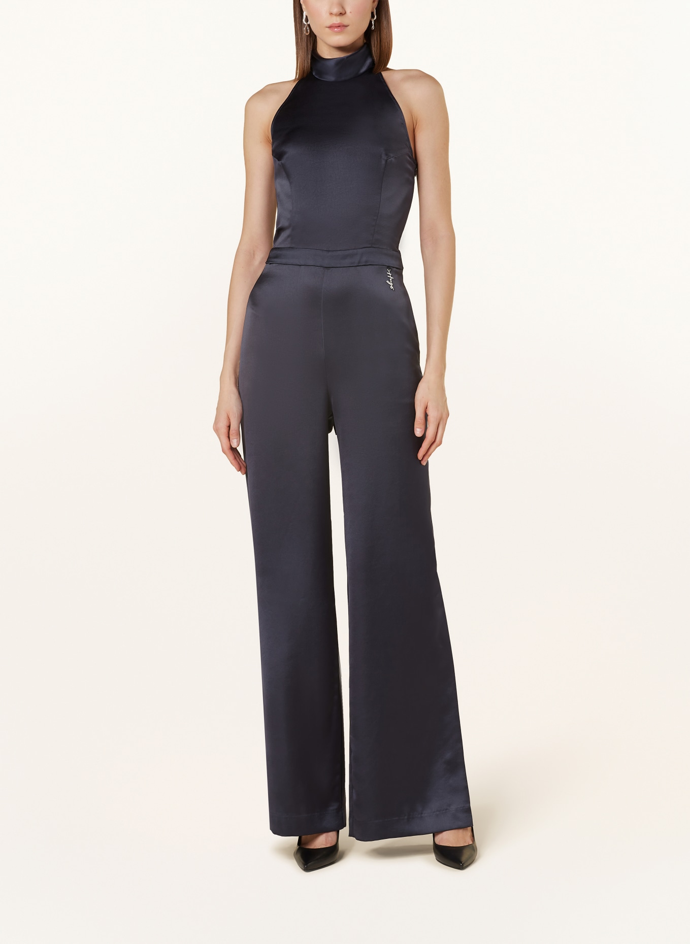 HUGO Satin jumpsuit KETANIA: DARK BLUE