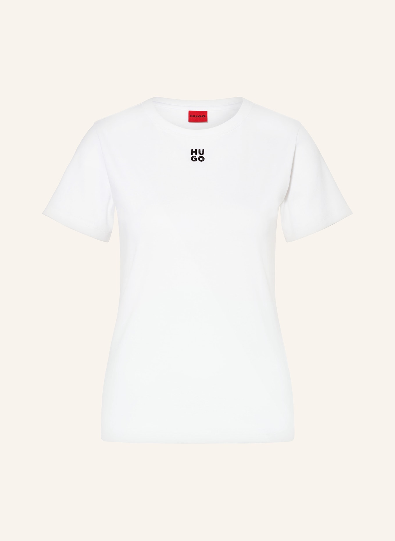 HUGO T-shirt DELORIS, Kolor: BIAŁY (Obrazek 1)