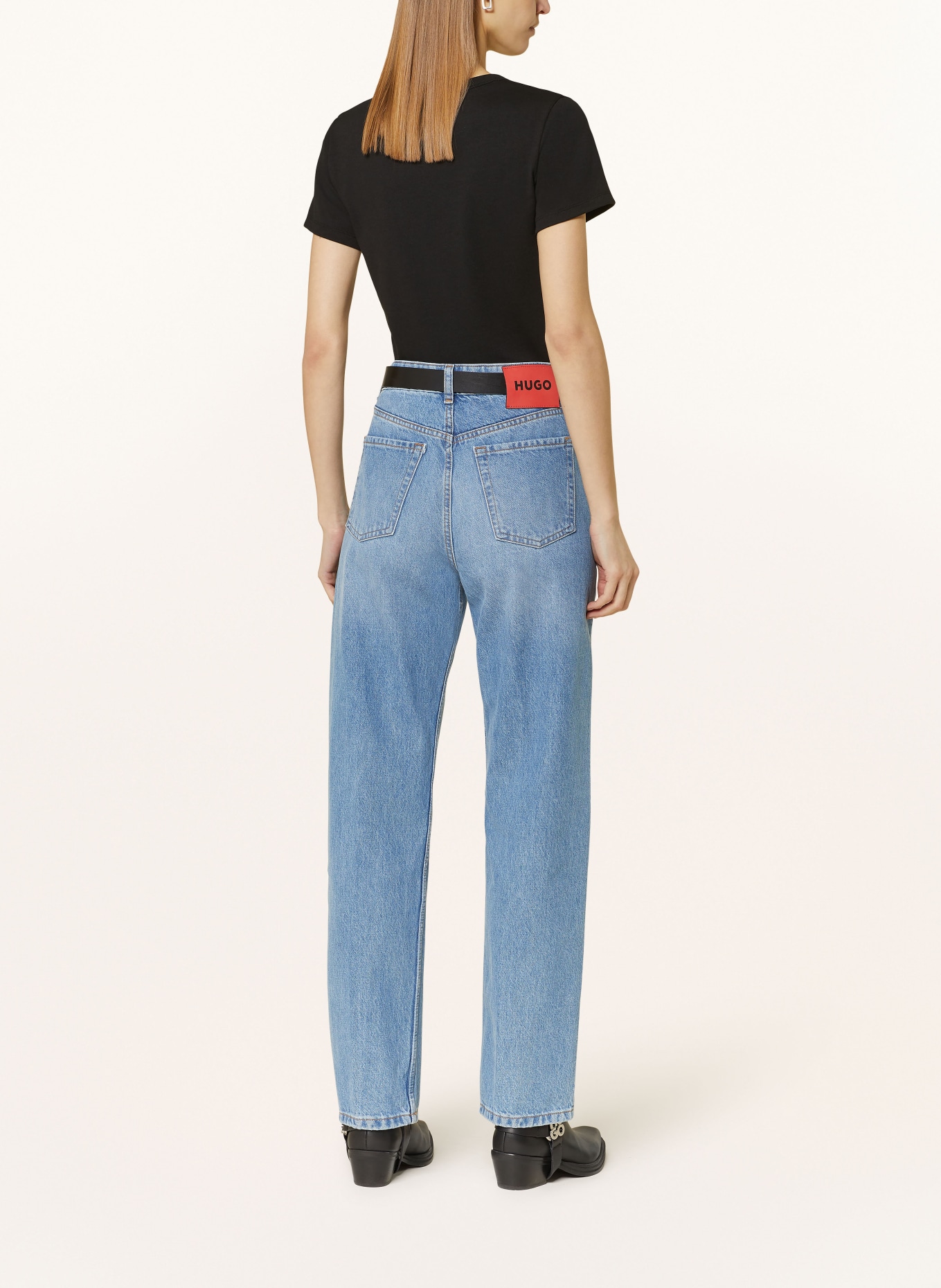 HUGO T-Shirt DELORIS: SCHWARZ