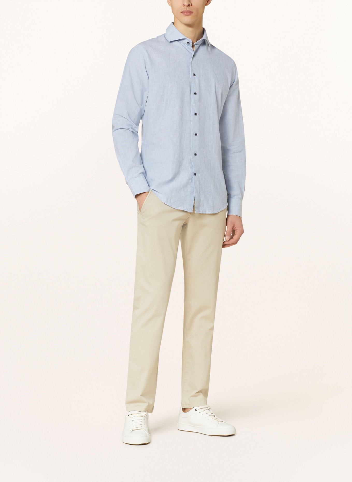 PROFUOMO Shirt slim fit, Color: LIGHT BLUE (Image 2)
