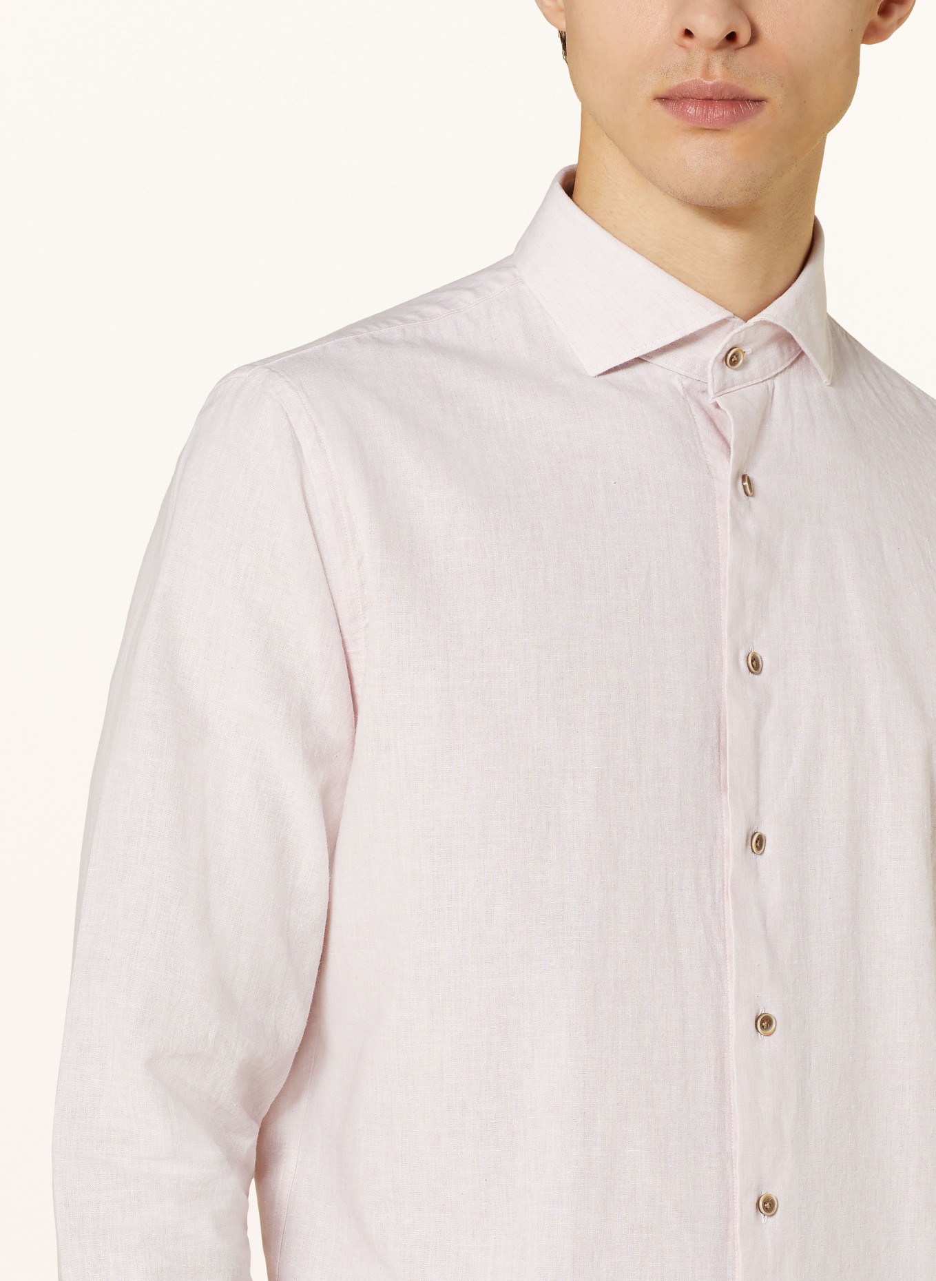 PROFUOMO Shirt slim fit, Color: LIGHT PINK (Image 4)