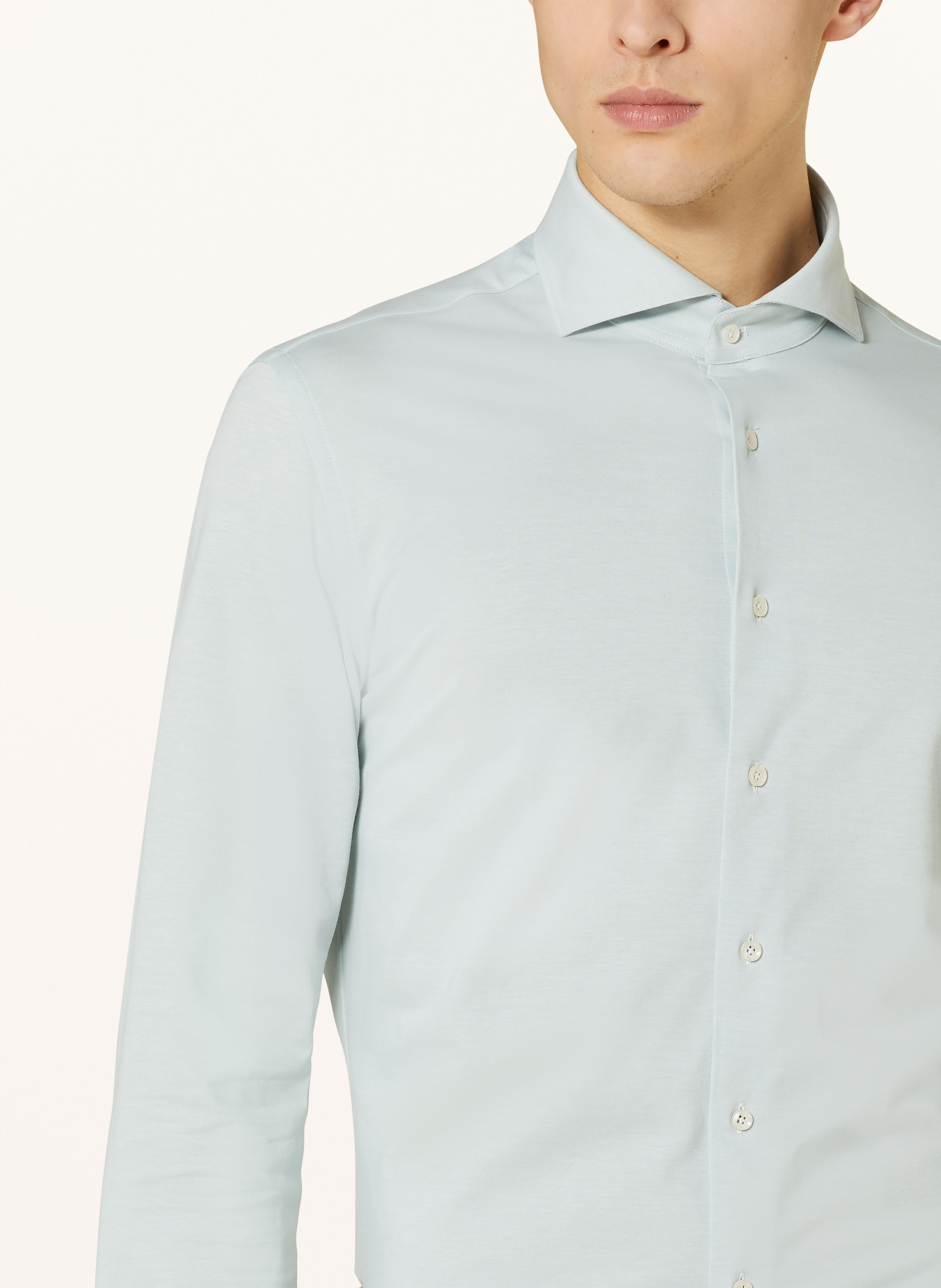 PROFUOMO Shirt slim fit, Color: LIGHT GREEN (Image 4)