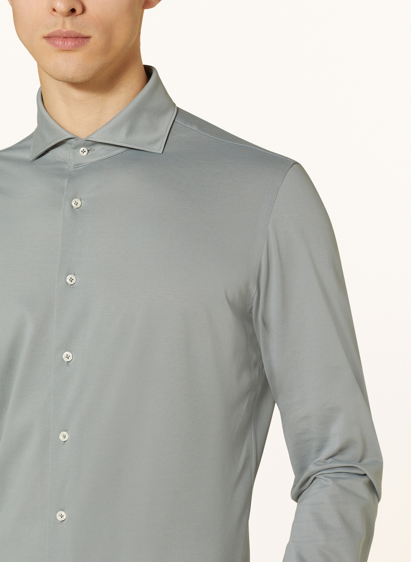 PROFUOMO Shirt slim fit, Color: OLIVE (Image 4)
