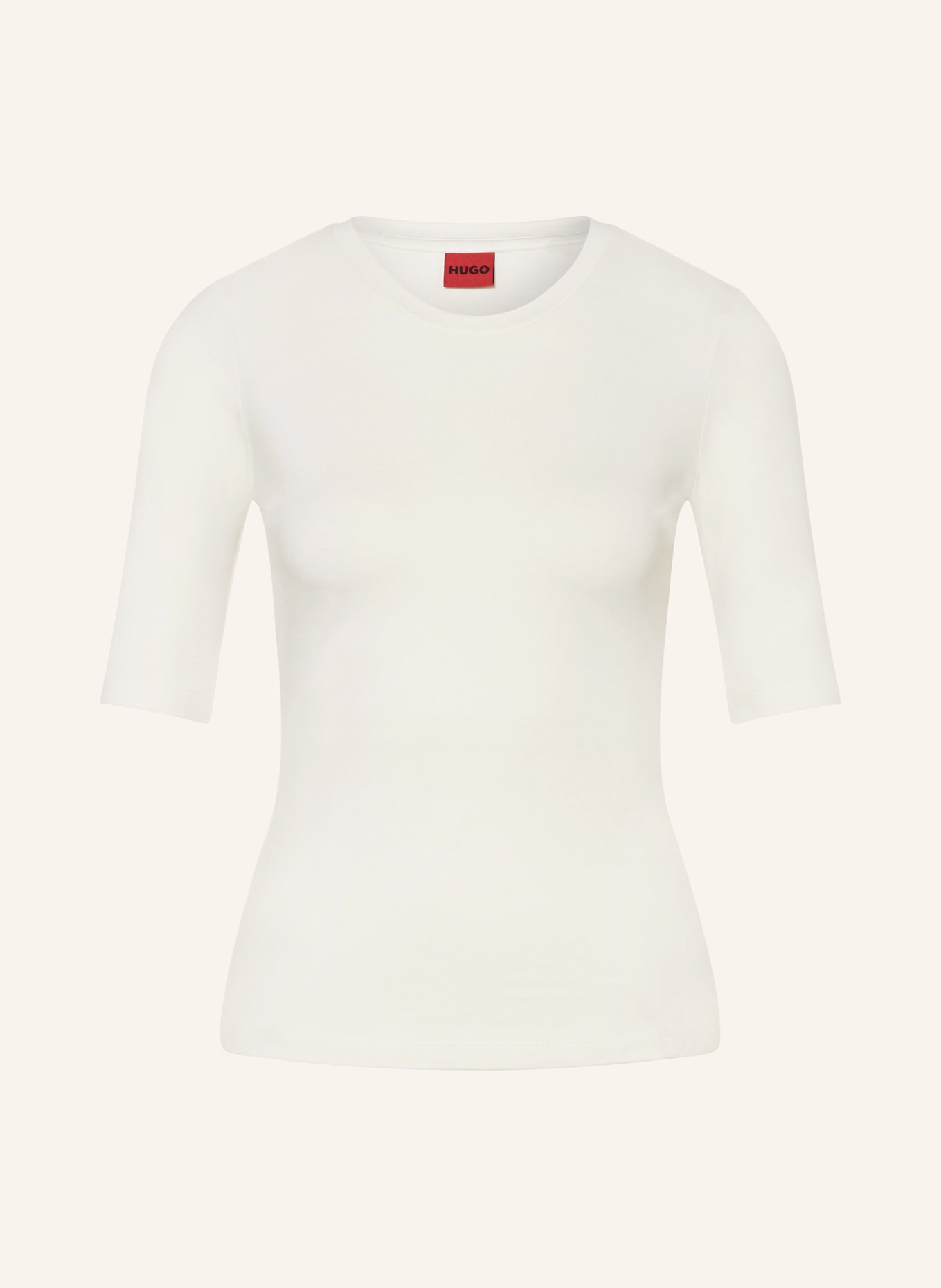 HUGO T-shirt DARNELIA, Kolor: KREMOWY (Obrazek 1)