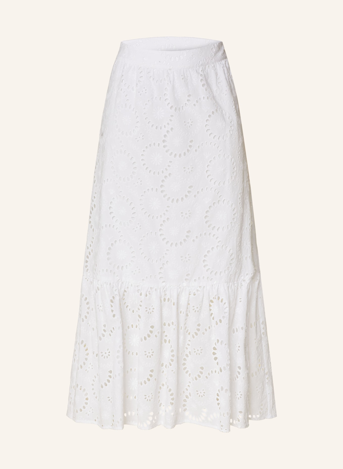 JOOP! Skirt in broderie anglaise, Color: WHITE (Image 1)