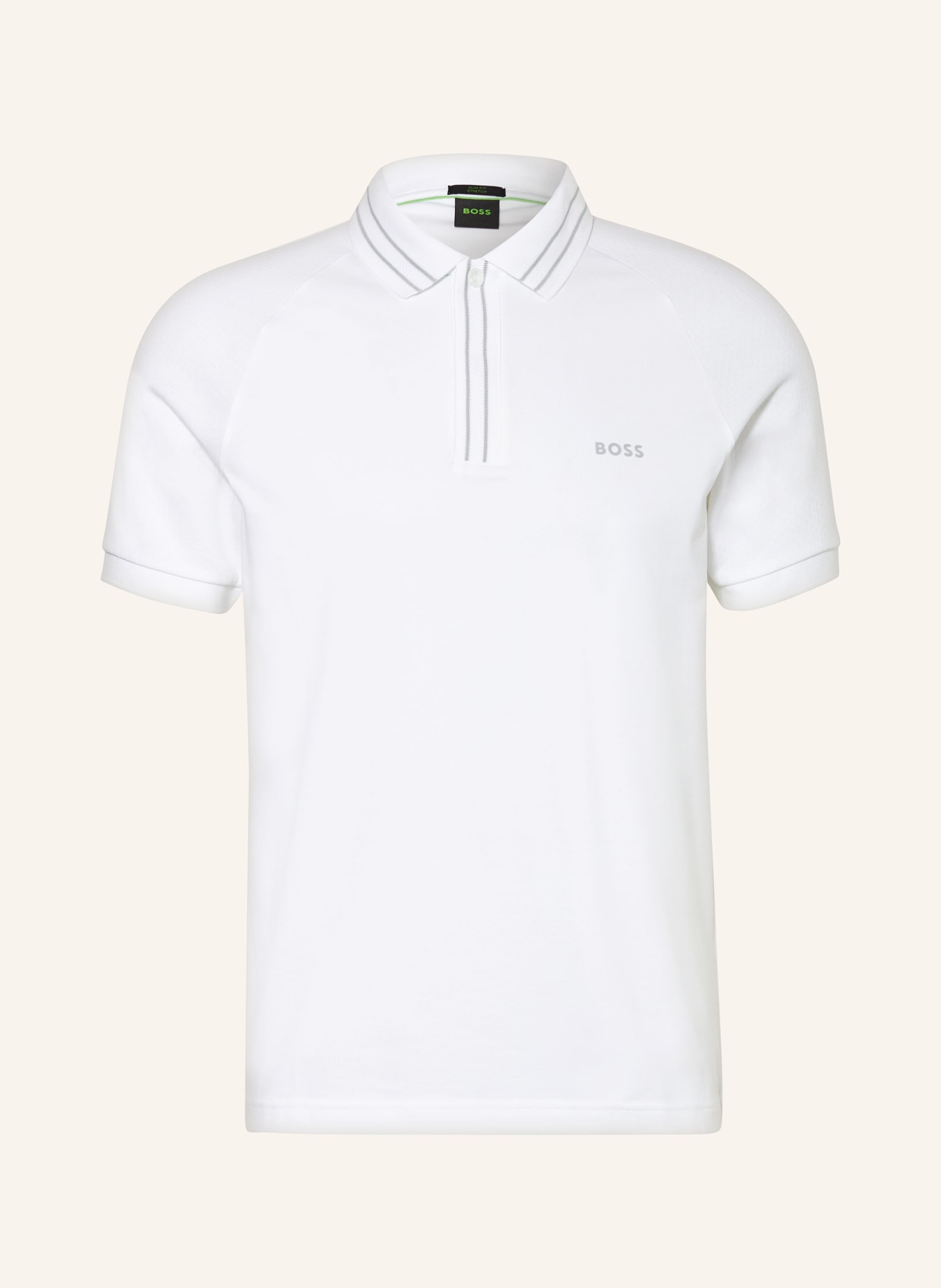 BOSS Jersey polo shirt PAULE slim fit, Color: WHITE (Image 1)