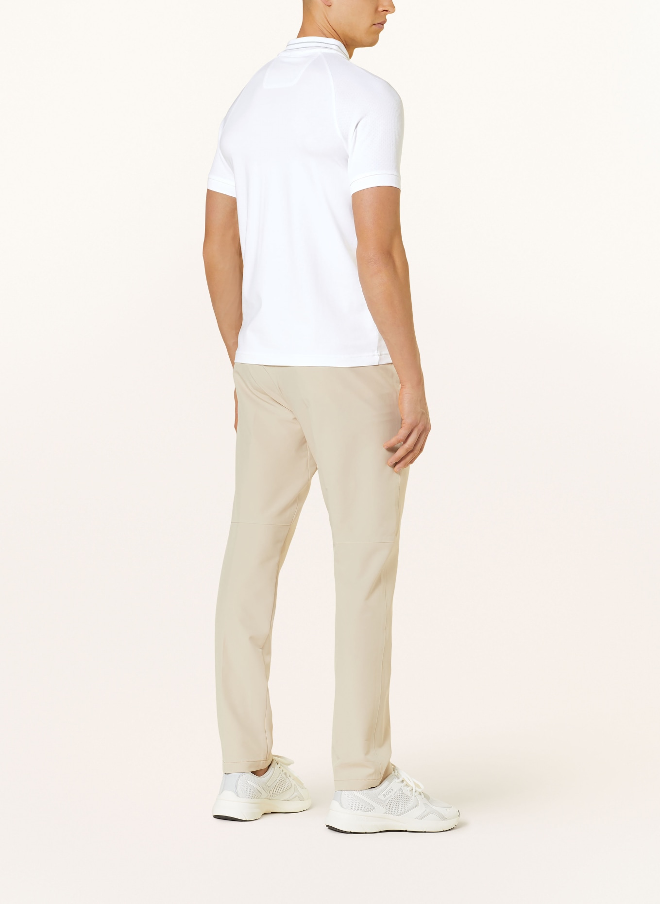 BOSS Jersey polo shirt PAULE slim fit, Color: WHITE (Image 3)