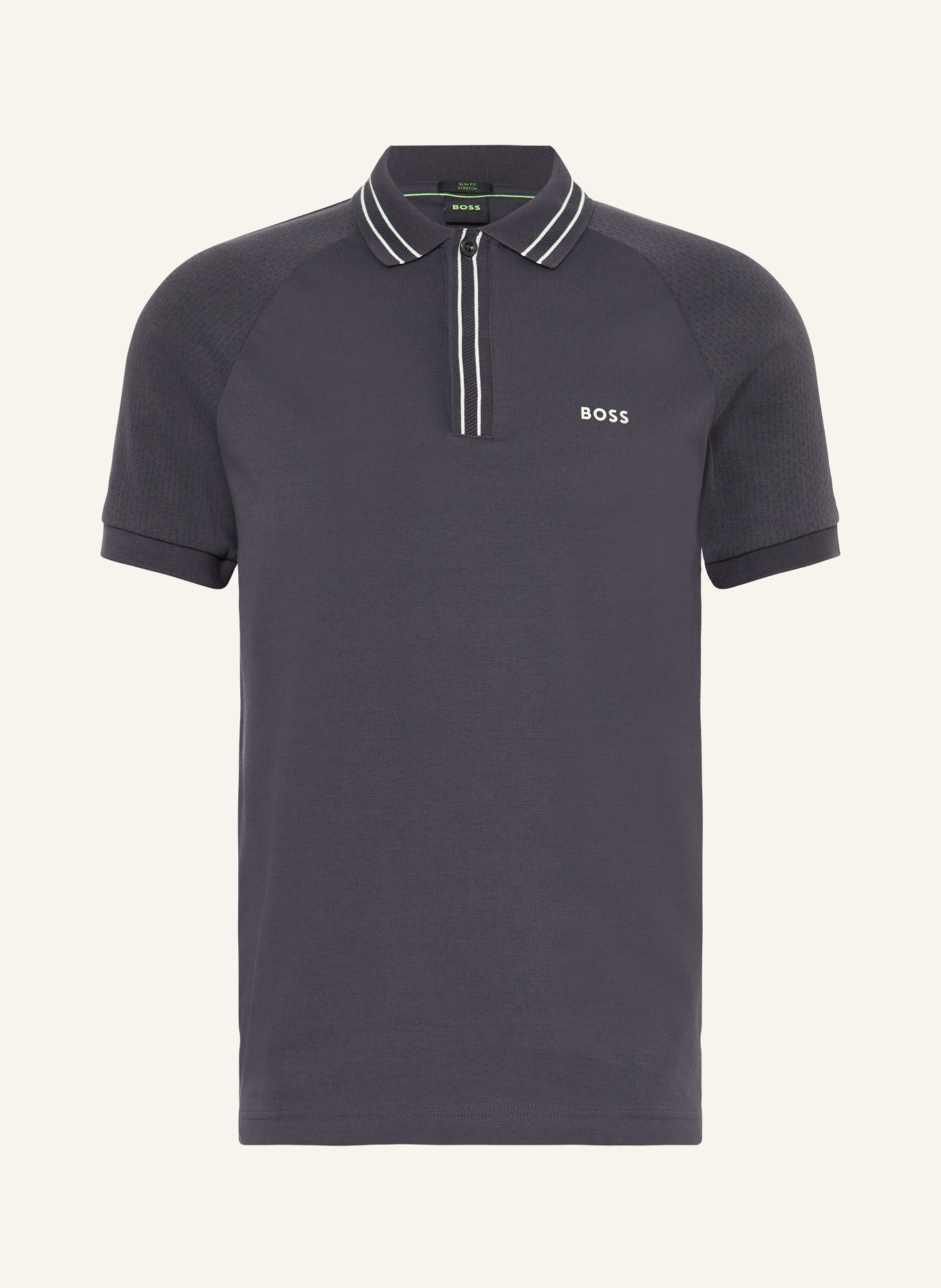 BOSS Jersey-Poloshirt PAULE Slim Fit, Farbe: DUNKELGRAU (Bild 1)