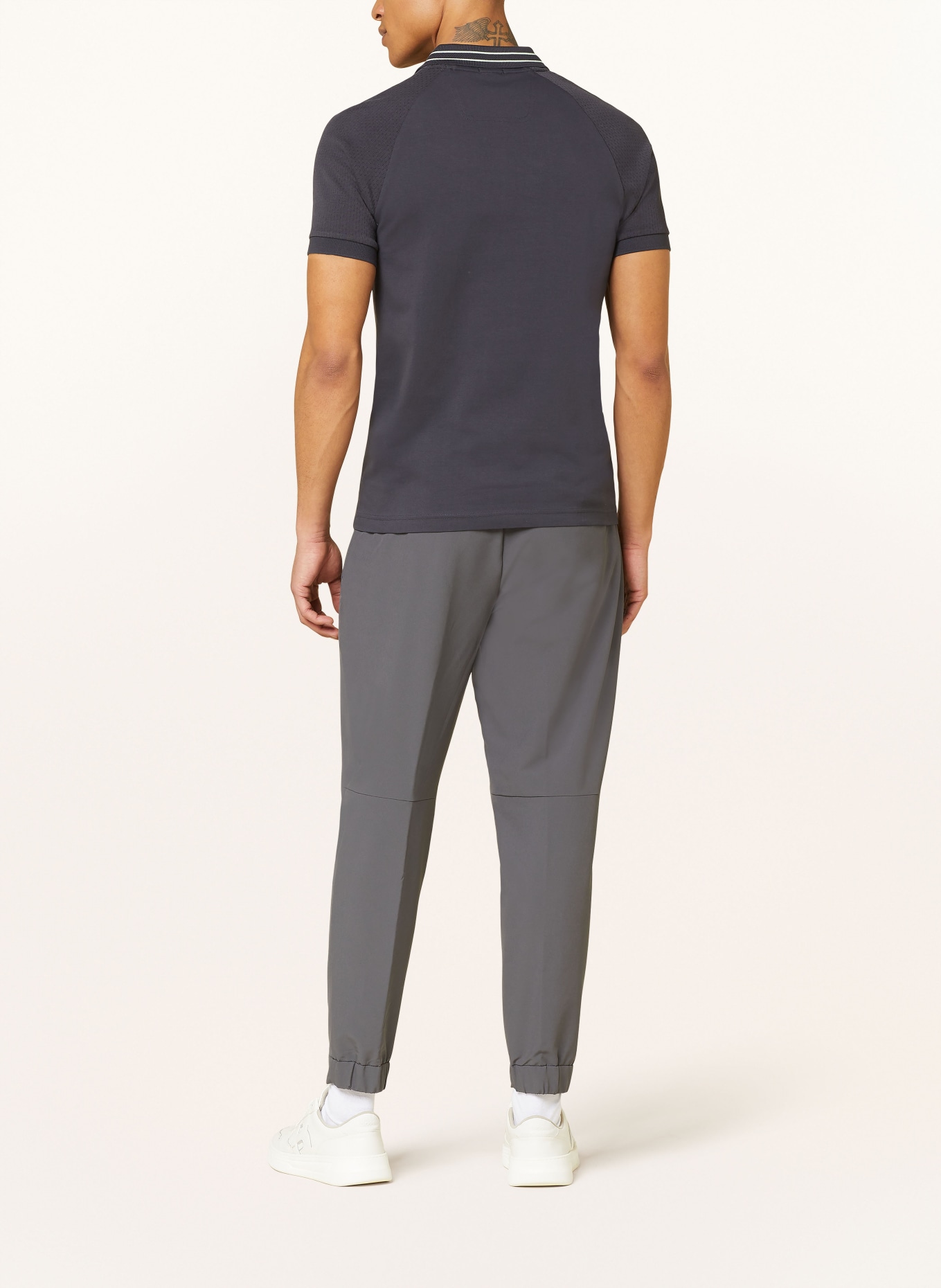 BOSS Jersey-Poloshirt PAULE Slim Fit, Farbe: DUNKELGRAU (Bild 3)