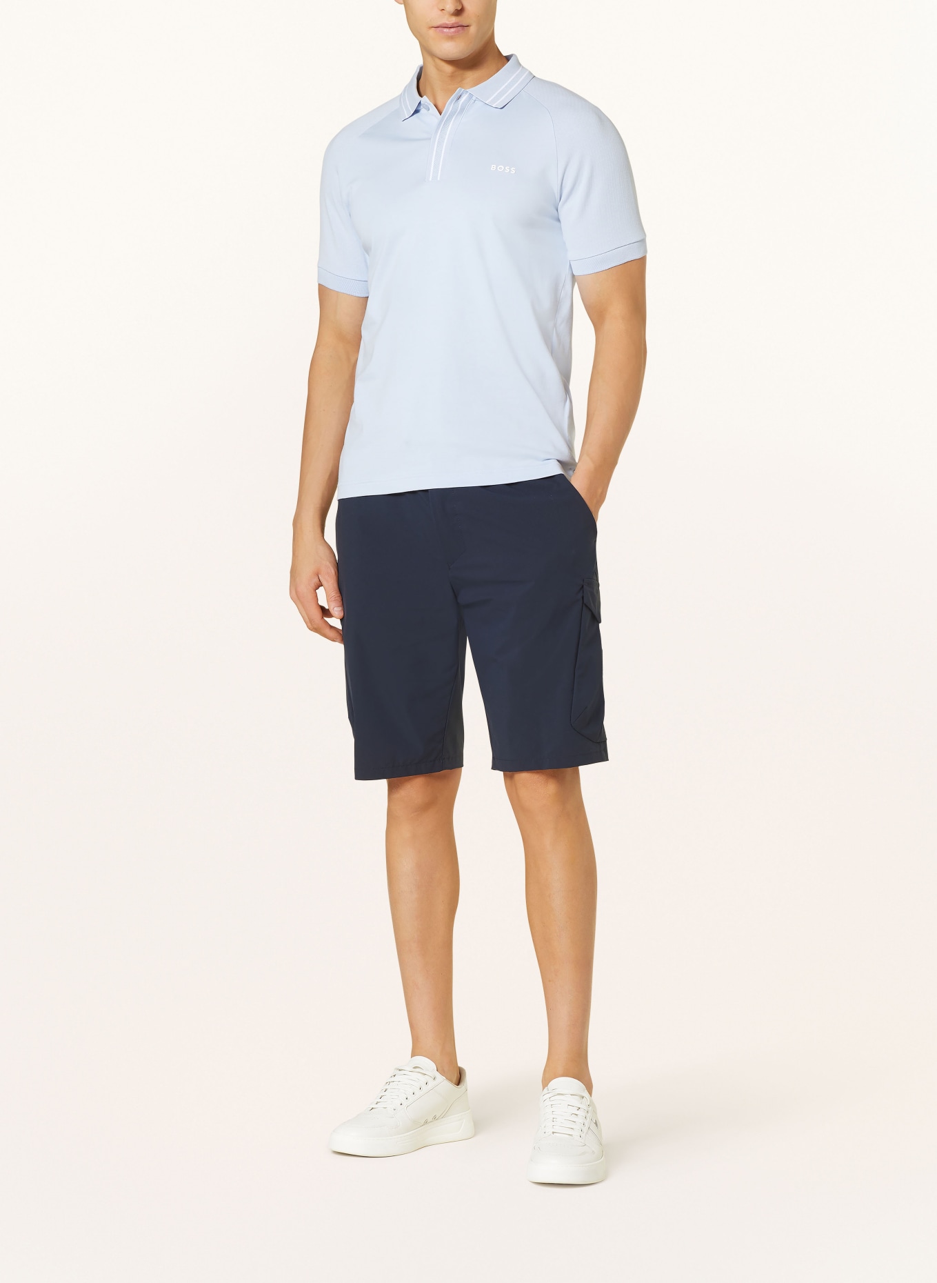 BOSS Jersey-Poloshirt PAULE Slim Fit, Farbe: HELLBLAU (Bild 2)