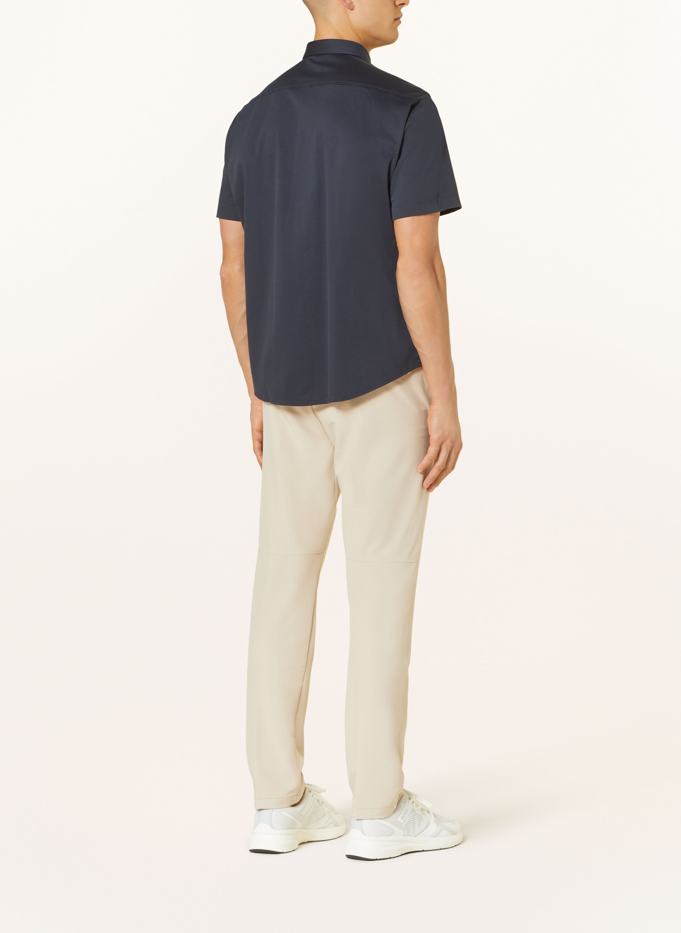 BOSS Kurzarm-Hemd MOTION Regular Fit aus Jersey, Farbe: DUNKELBLAU (Bild 3)