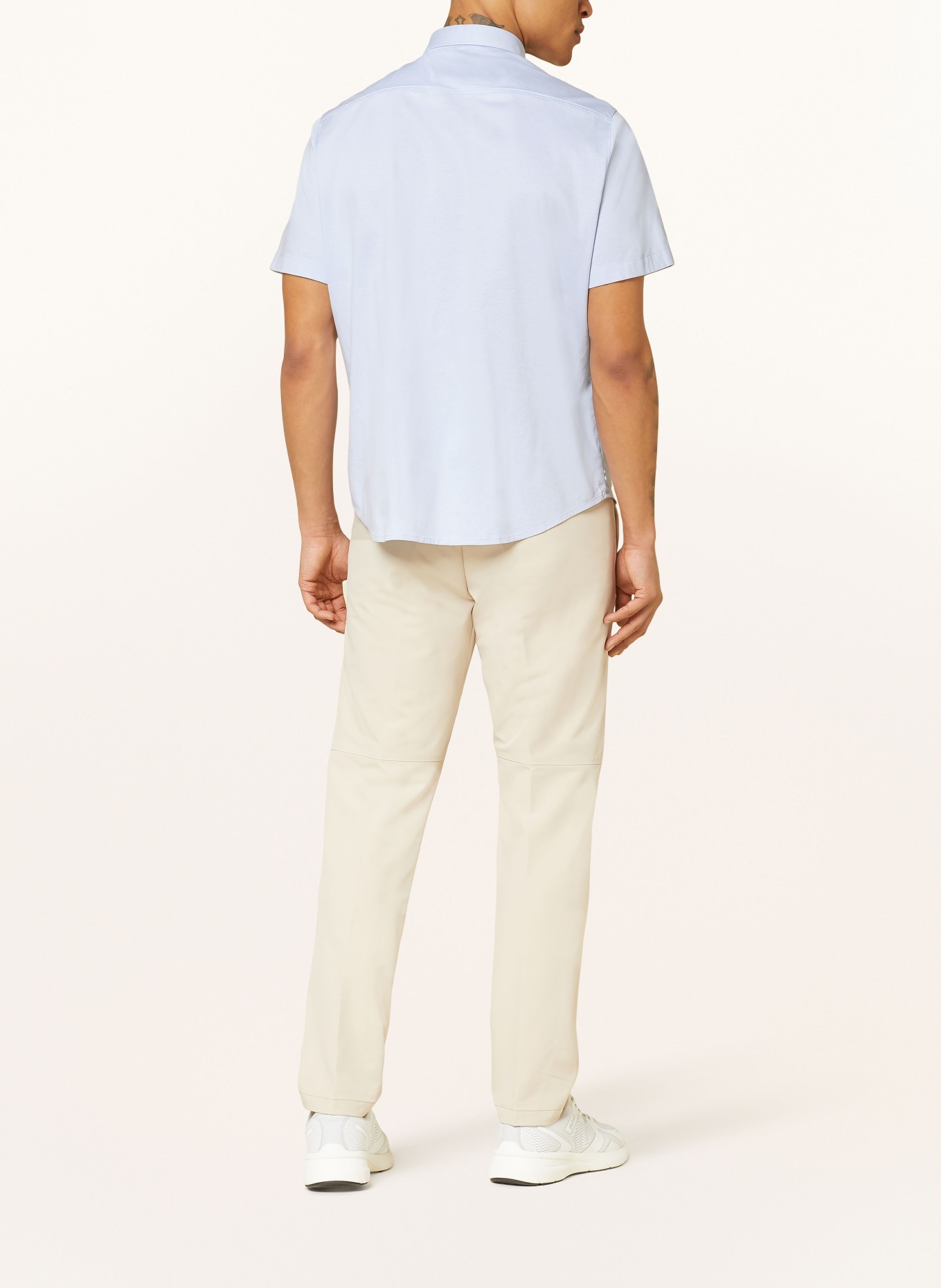 BOSS Kurzarm-Hemd MOTION Regular Fit aus Jersey, Farbe: HELLBLAU (Bild 3)