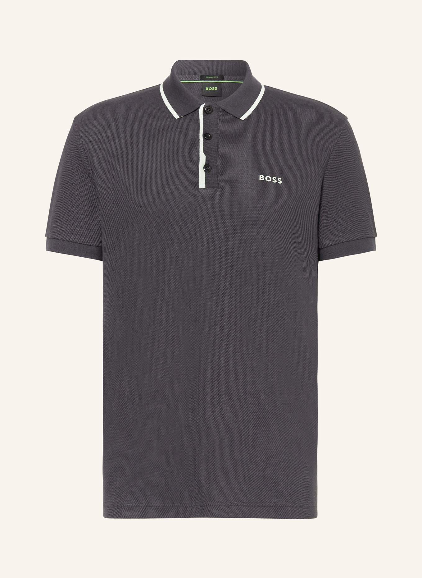 BOSS Piqué-Poloshirt PADDY Regular Fit, Farbe: DUNKELGRAU (Bild 1)