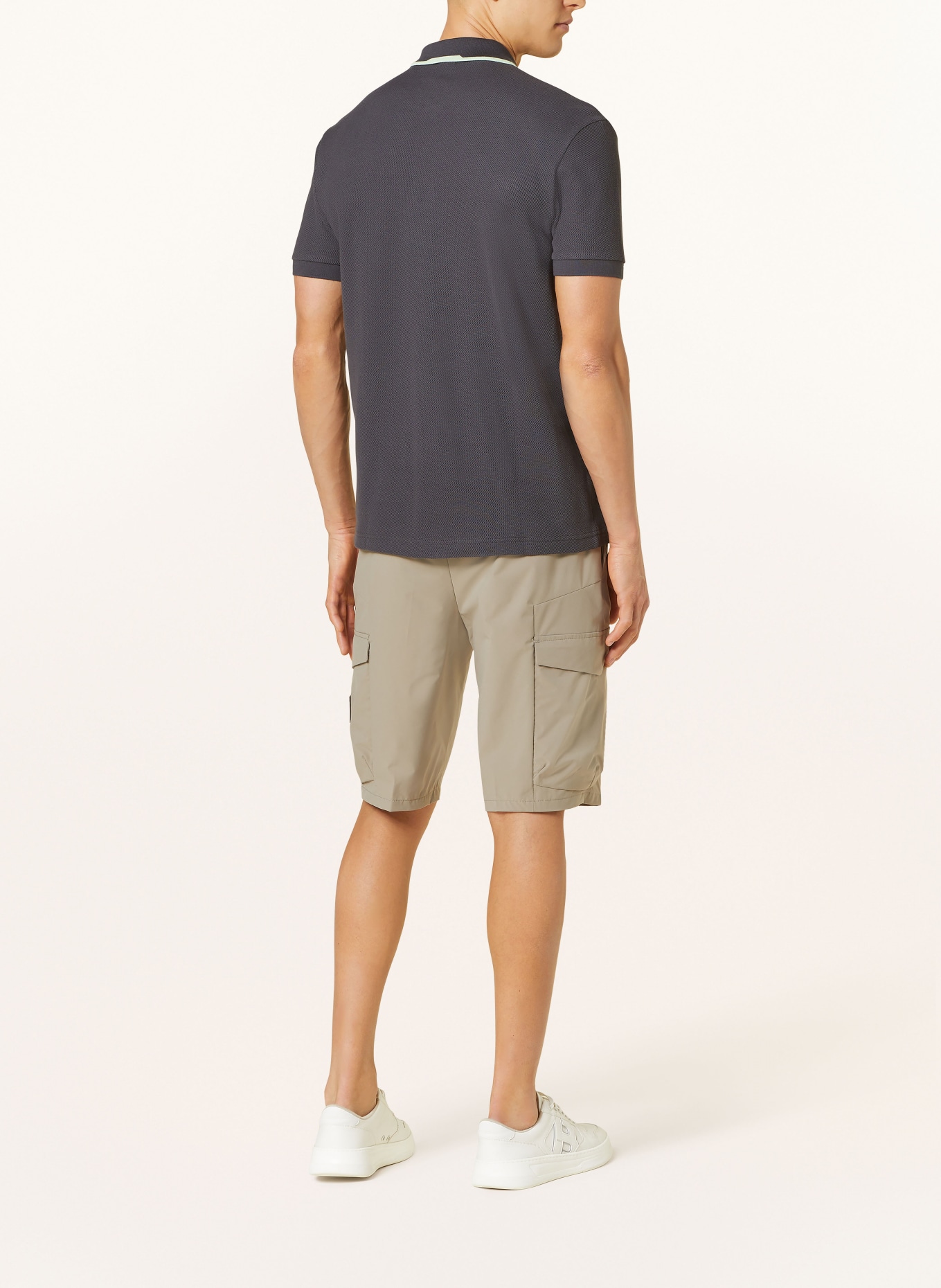 BOSS Piqué-Poloshirt PADDY Regular Fit, Farbe: DUNKELGRAU (Bild 3)