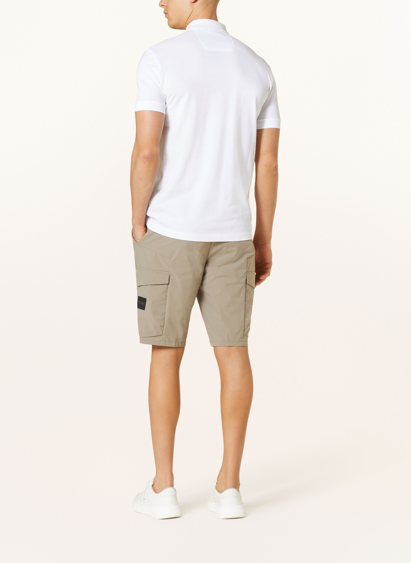 BOSS Piqué-Poloshirt PIO Regular Fit, Farbe: WEISS (Bild 3)