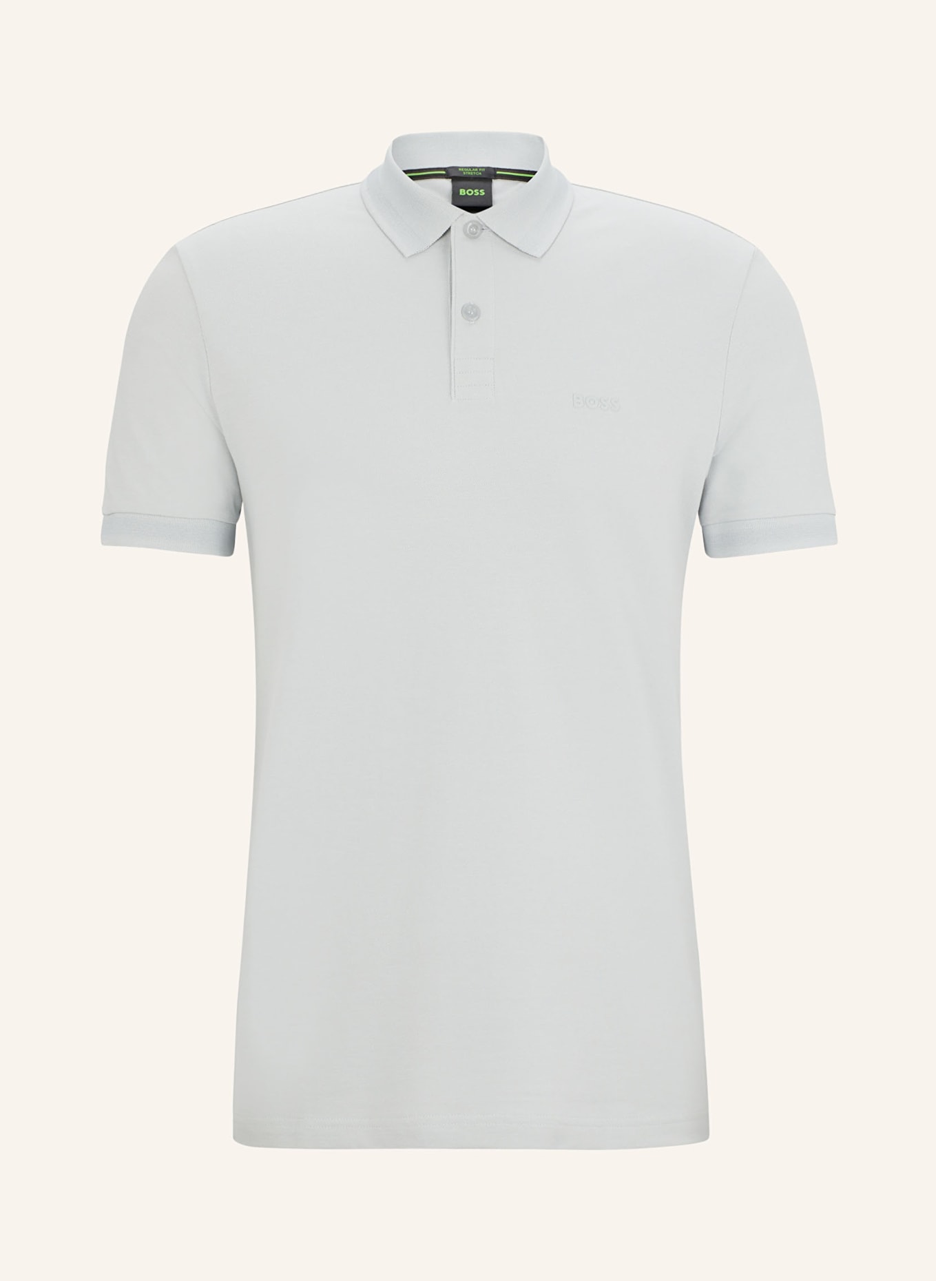 BOSS Piqué-Poloshirt PIO Regular Fit, Farbe: GRAU (Bild 1)