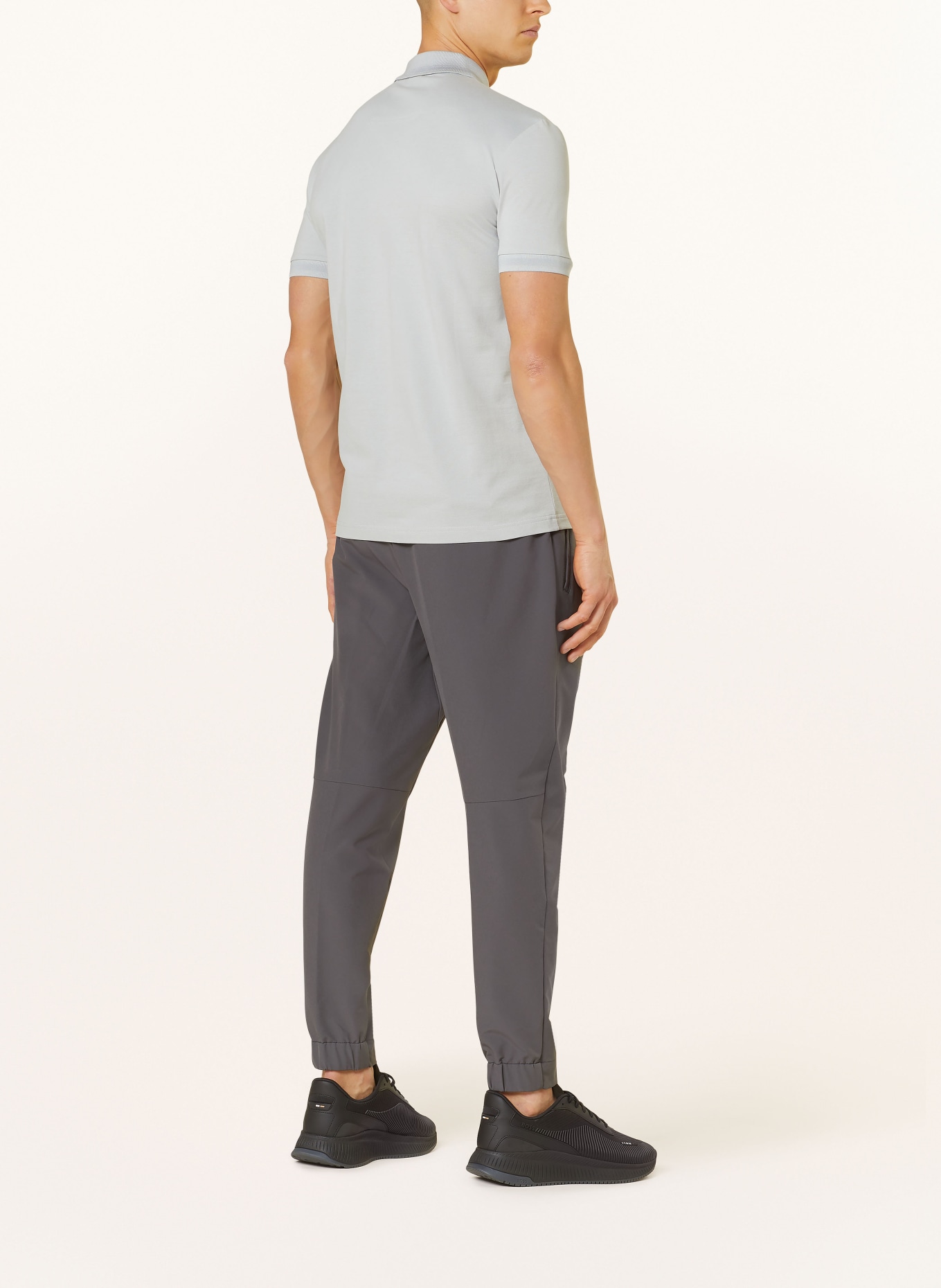 BOSS Piqué-Poloshirt PIO Regular Fit, Farbe: GRAU (Bild 3)