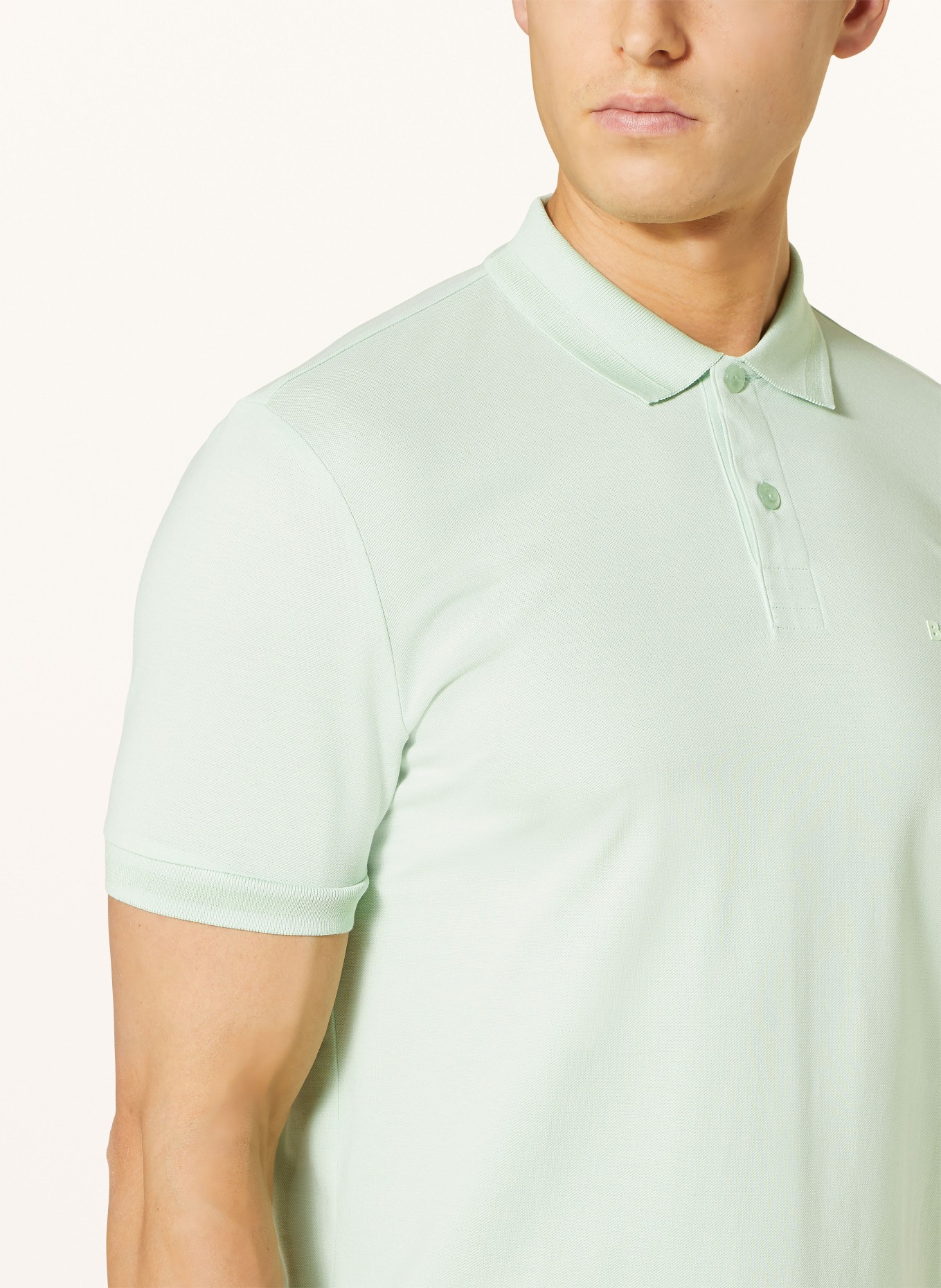 BOSS Piqué-Poloshirt PIO Regular Fit, Farbe: HELLGRÜN (Bild 4)