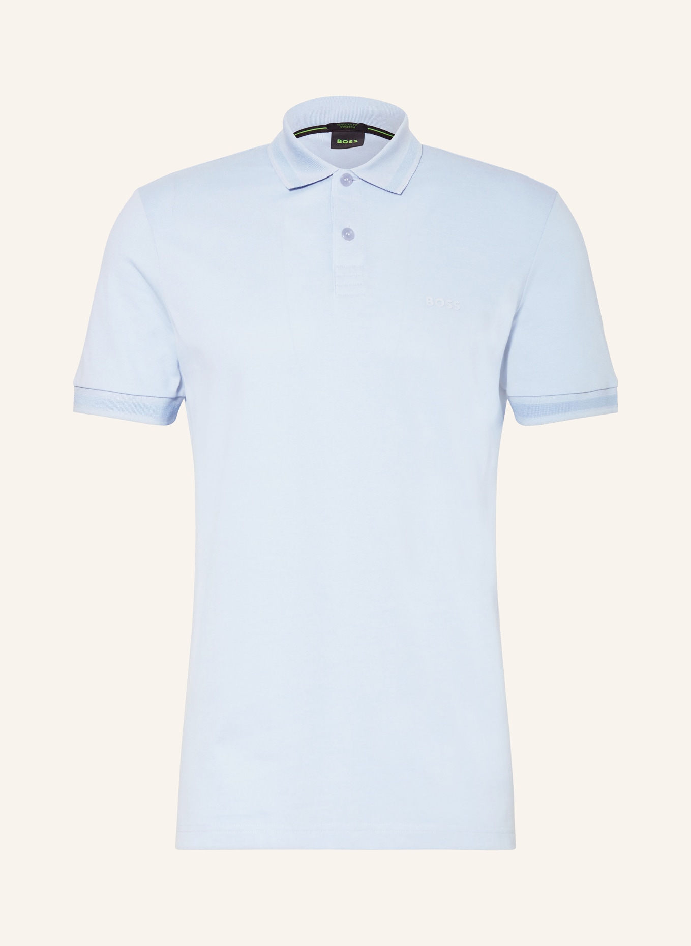 BOSS Piqué-Poloshirt PIO Regular Fit, Farbe: HELLBLAU (Bild 1)