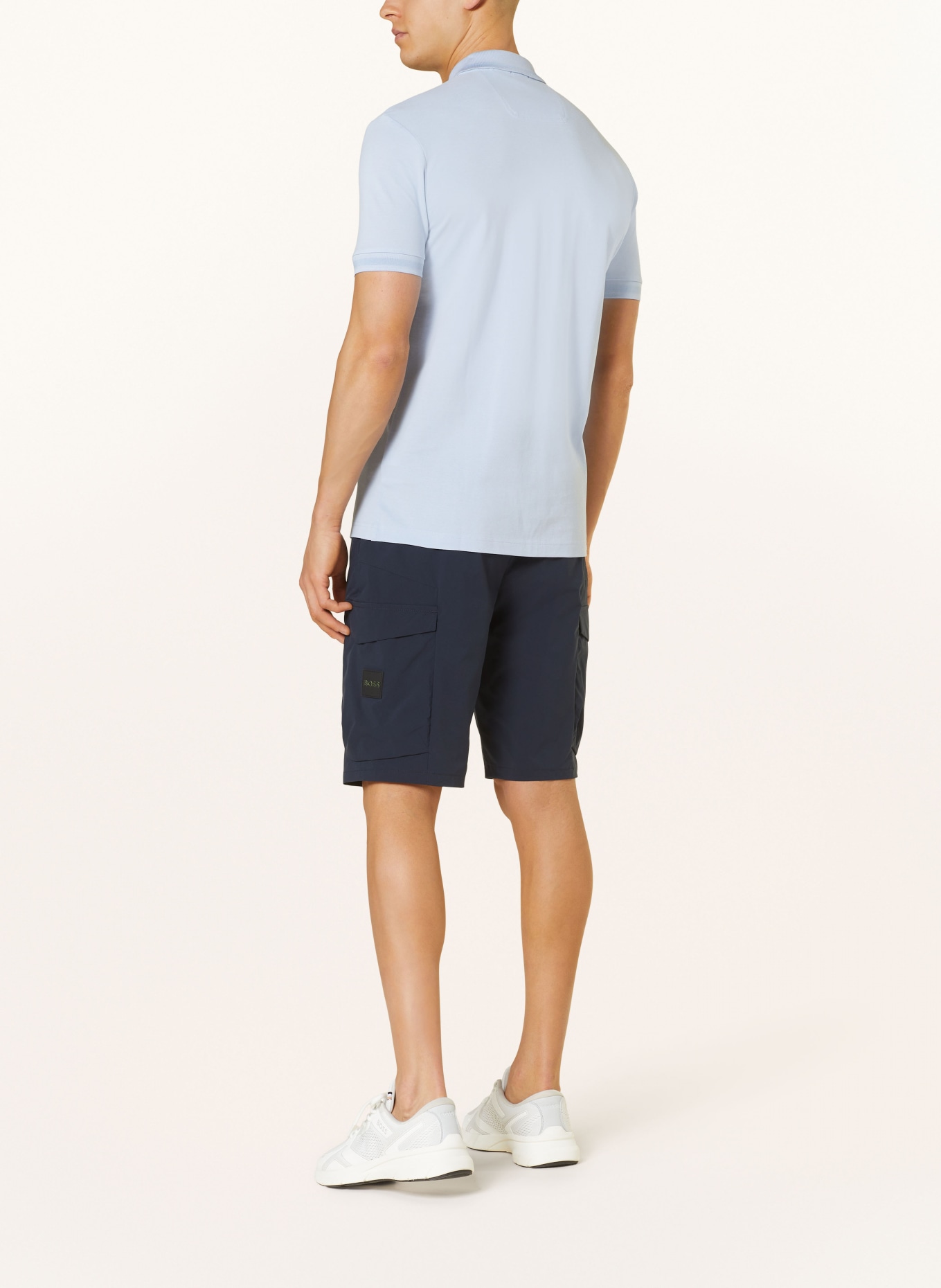 BOSS Piqué-Poloshirt PIO Regular Fit, Farbe: HELLBLAU (Bild 3)