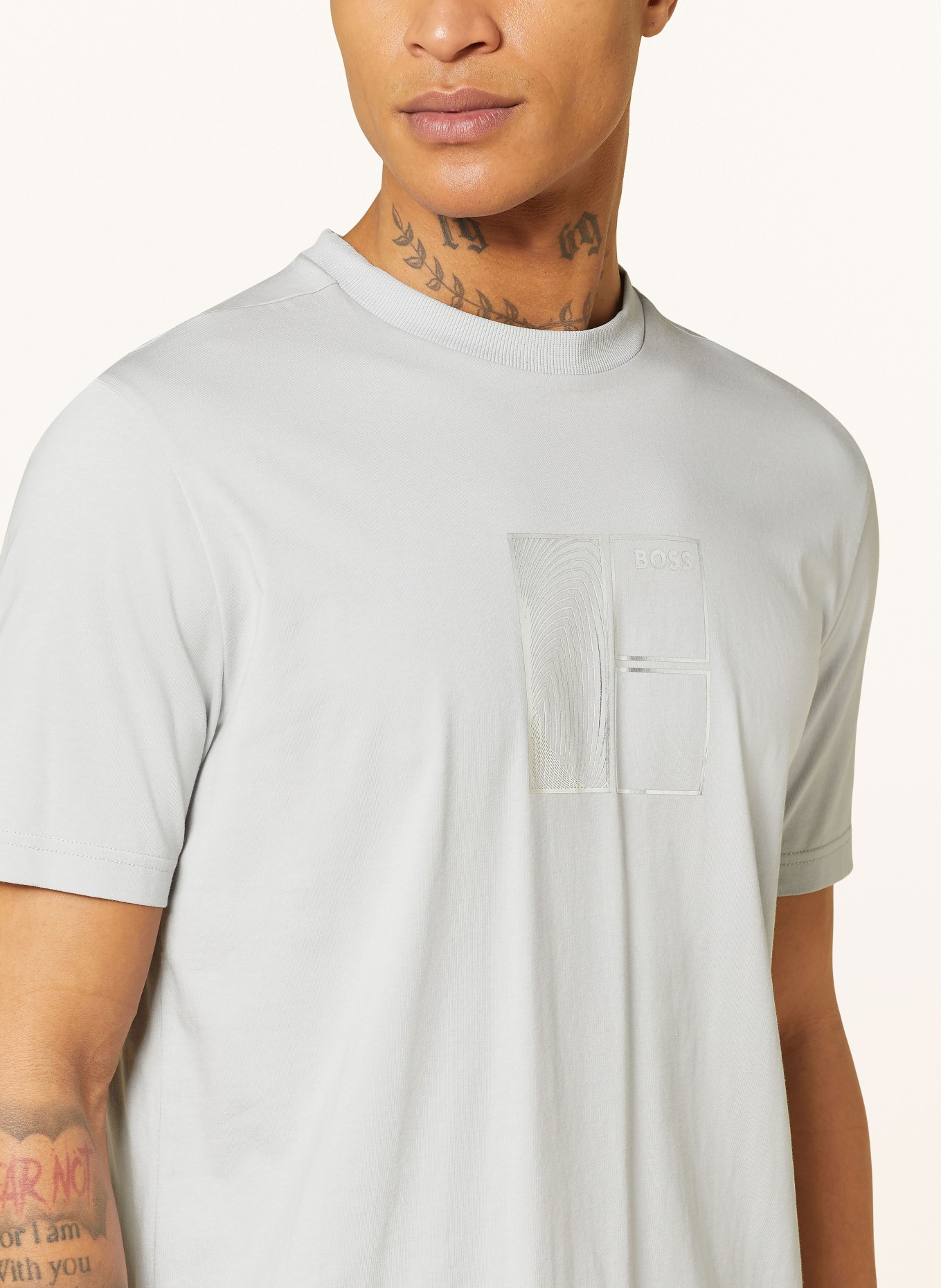 BOSS T-Shirt, Farbe: HELLGRAU (Bild 4)