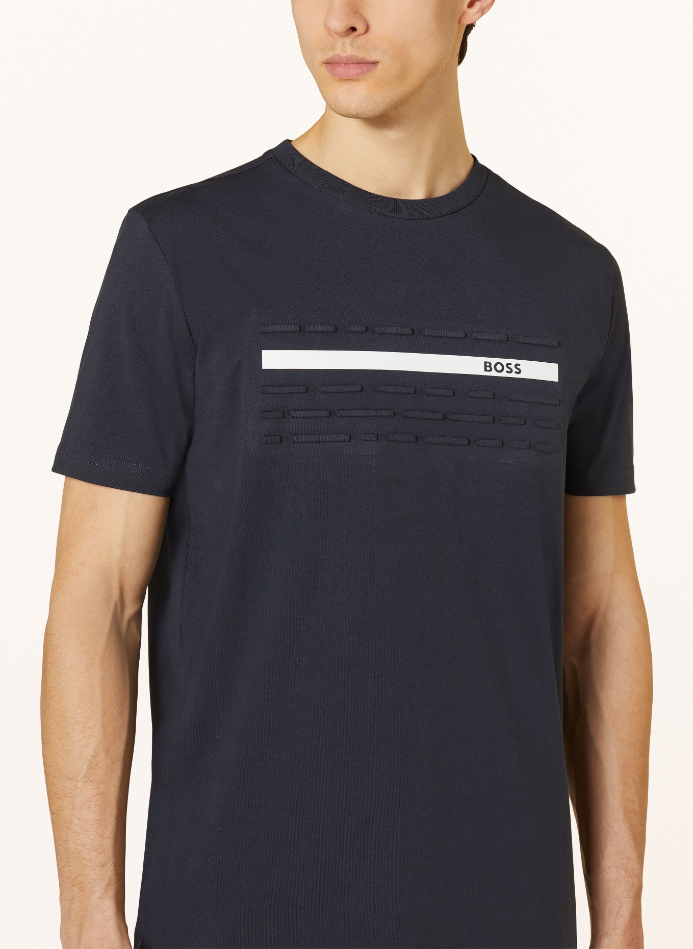 BOSS T-Shirt, Farbe: DUNKELBLAU/ WEISS/ SCHWARZ (Bild 4)