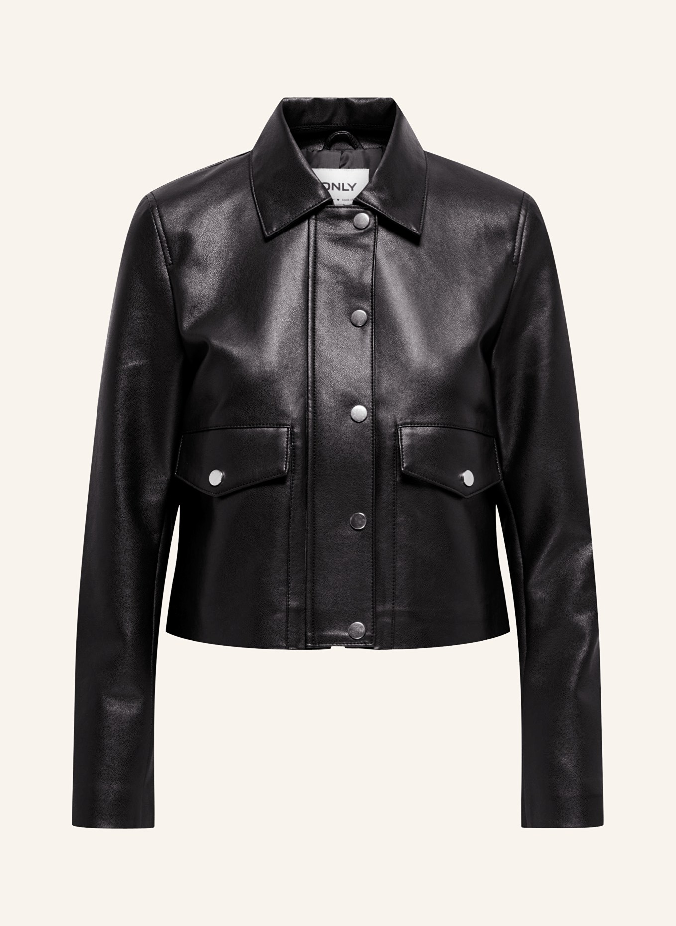 ONLY Jacket in leather look, Color: BLACK (Image 1)