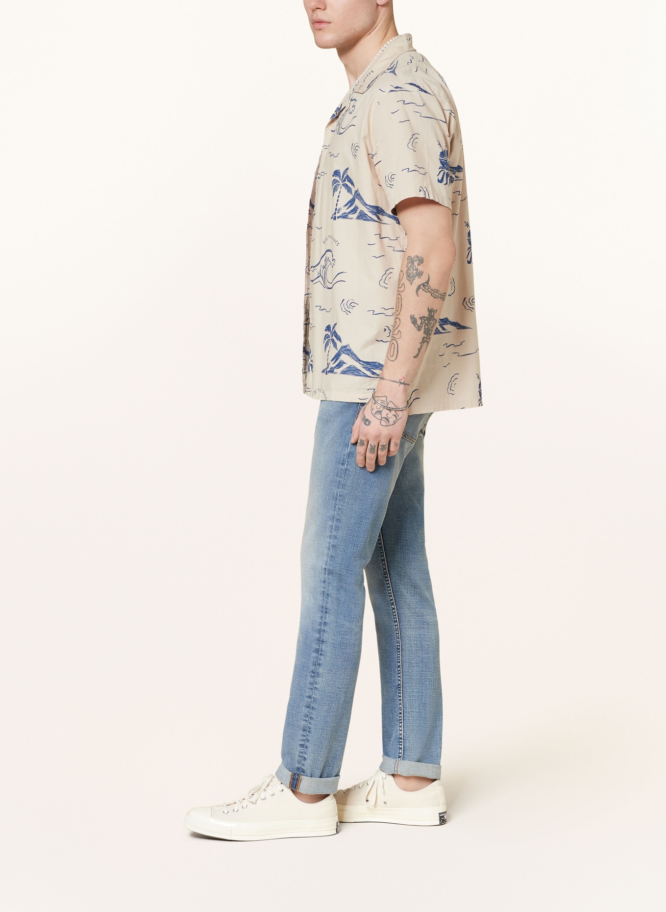 Nudie Jeans Džíny LEAN DEAN Extra Slim Fit, Barva: Broken Blue (Obrázek 4)