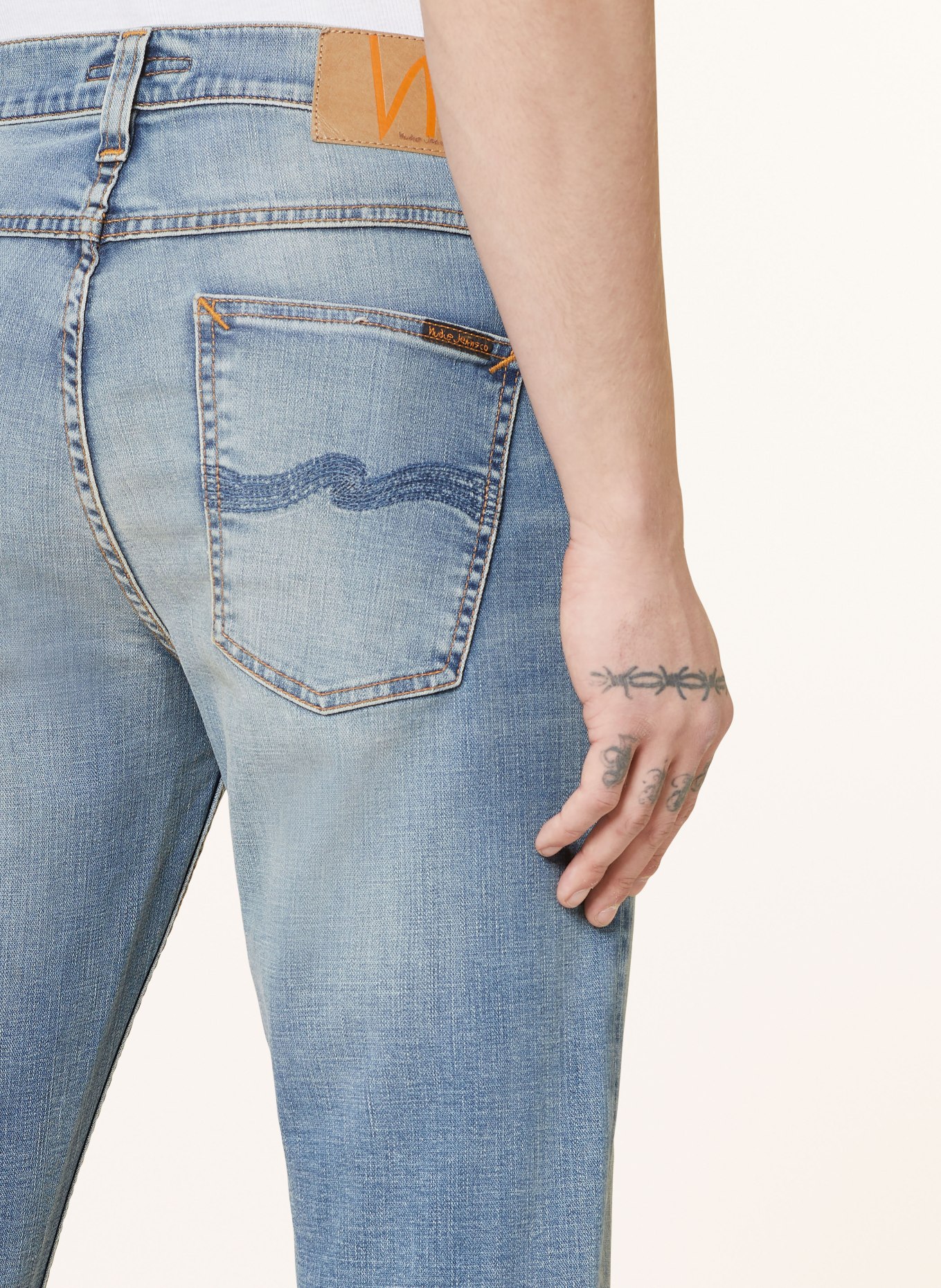 Nudie Jeans Jeans LEAN DEAN Extra Slim Fit, Farbe: Broken Blue (Bild 6)