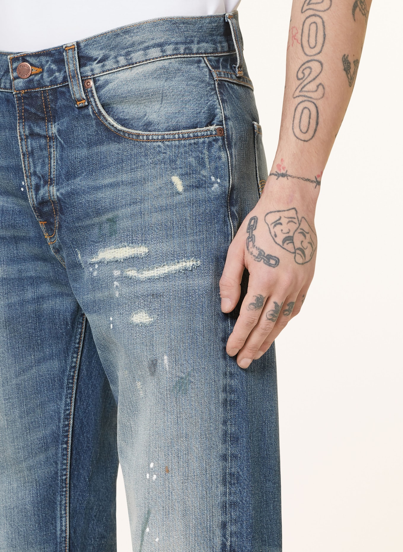 Nudie Jeans Jeans RAD RUFUS Regular Fit, Farbe: Majorna Fleas (Bild 5)