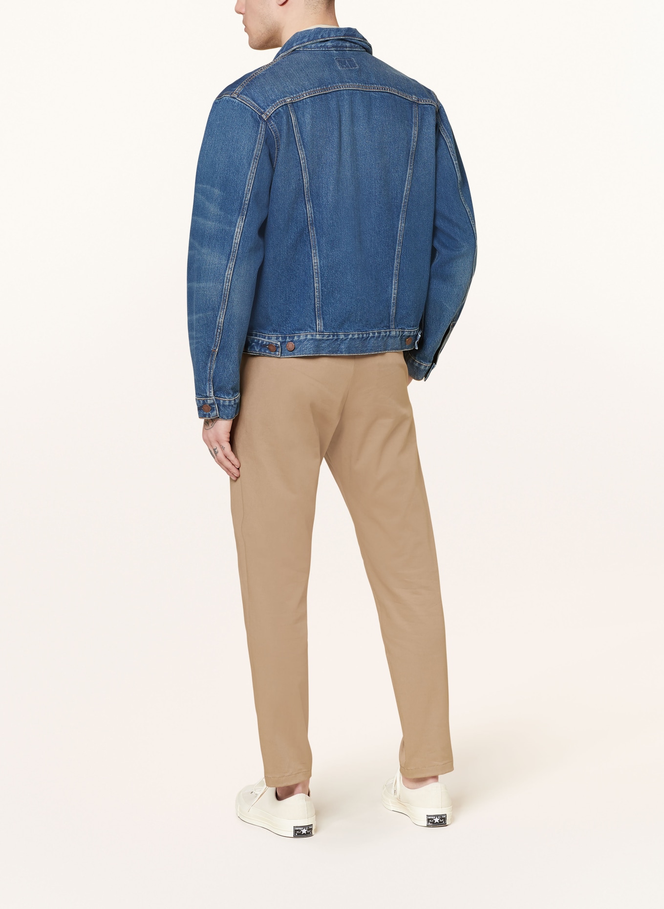 Nudie Jeans Denim jacket DANNY GREASY, Color: DARK BLUE (Image 3)