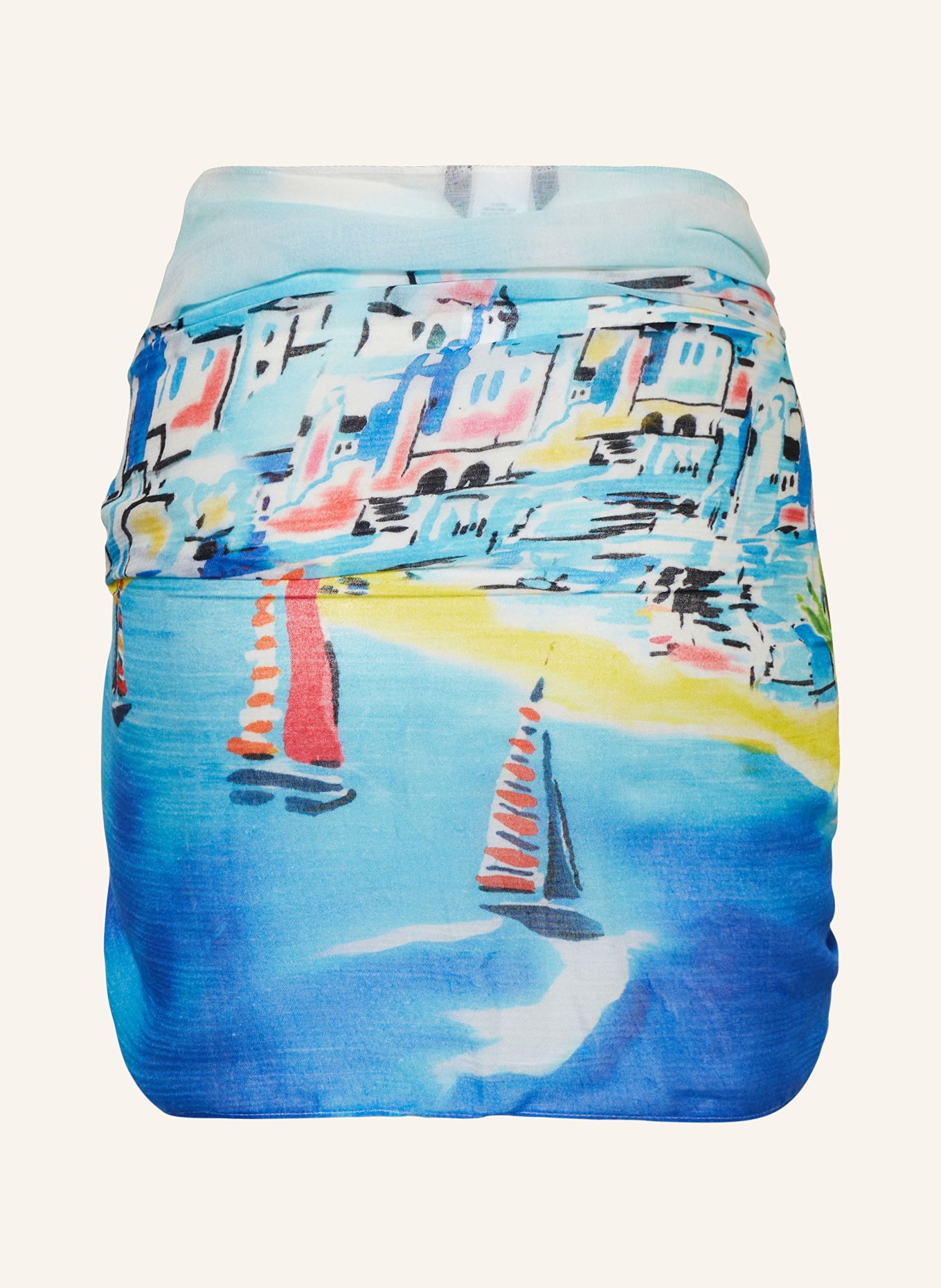 POLO RALPH LAUREN Sarong RIVIERA SCENIC, Color: BLUE/ YELLOW/ RED (Image 2)