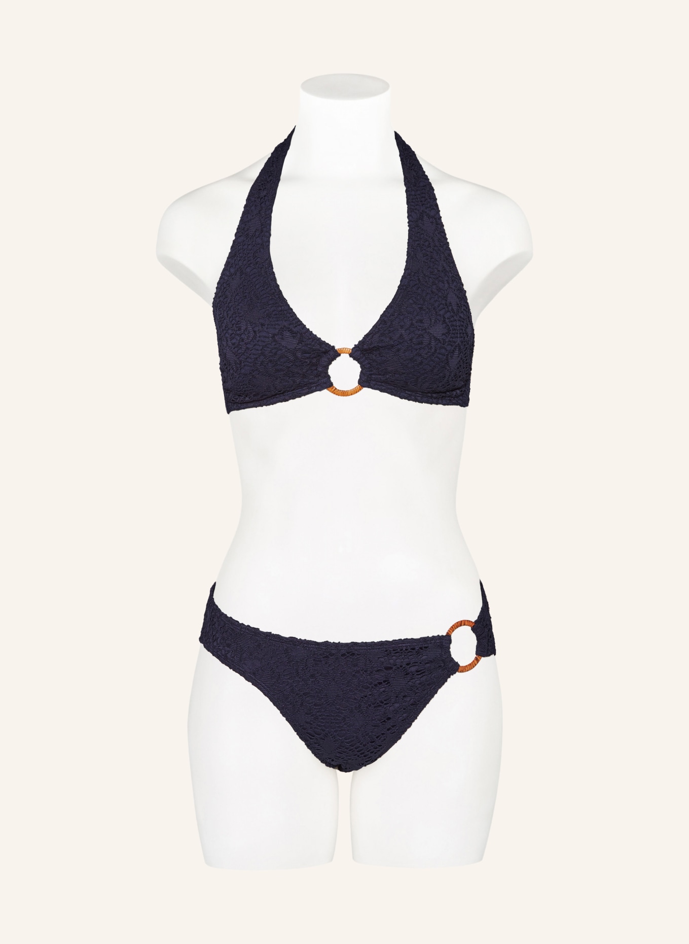 LAUREN RALPH LAUREN Halter neck bikini top VIT, Color: DARK BLUE (Image 2)