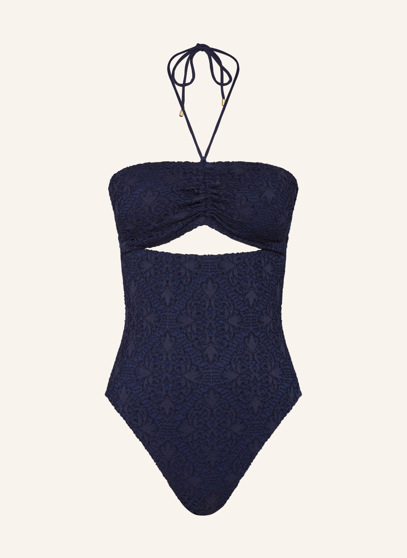 LAUREN RALPH LAUREN Bandeau swimsuit, Color: DARK BLUE (Image 1)