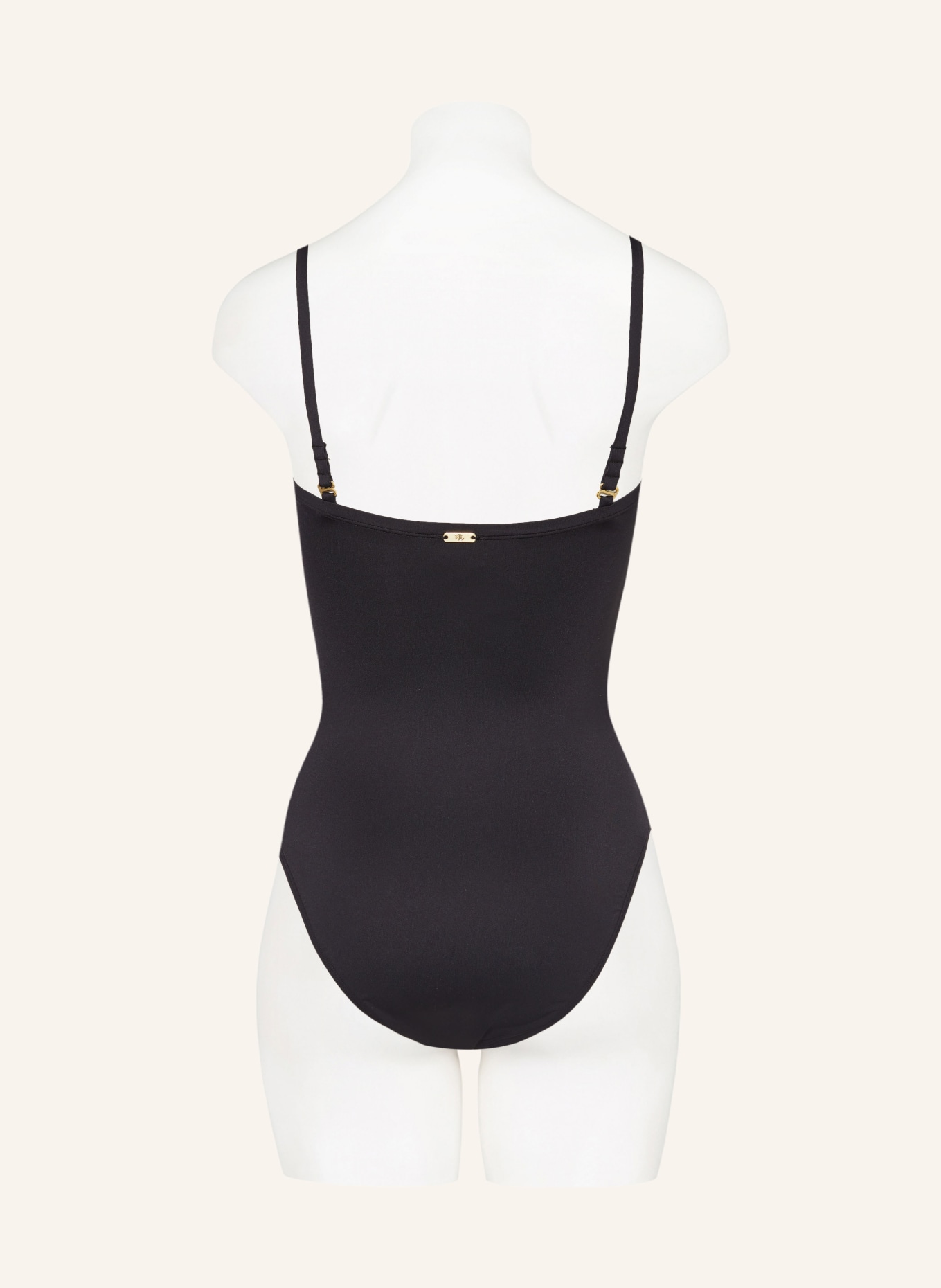 LAUREN RALPH LAUREN Badeanzug BEACH CLUB: SCHWARZ