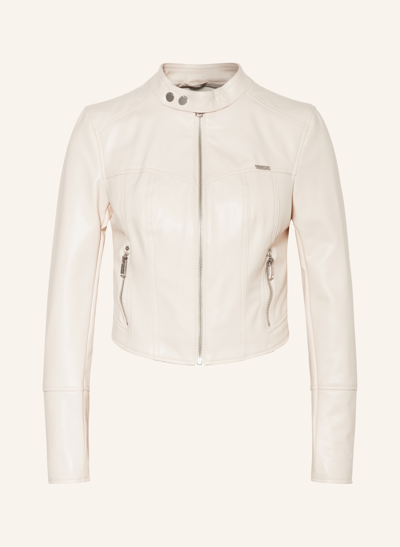 GUESS Jacket in leather look, Color: CREAM (Image 1)