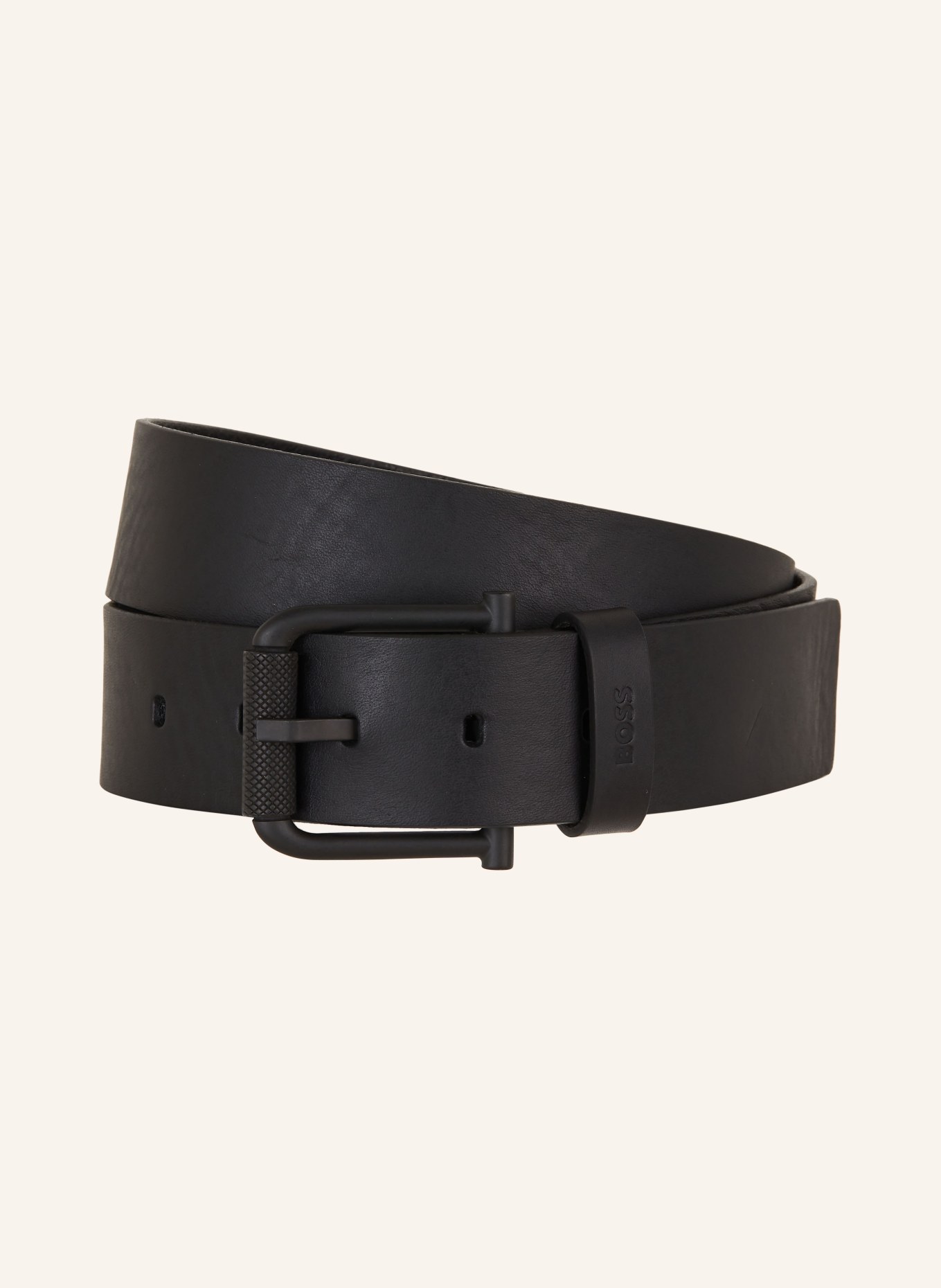 BOSS Leather belt JAX, Color: BLACK (Image 1)