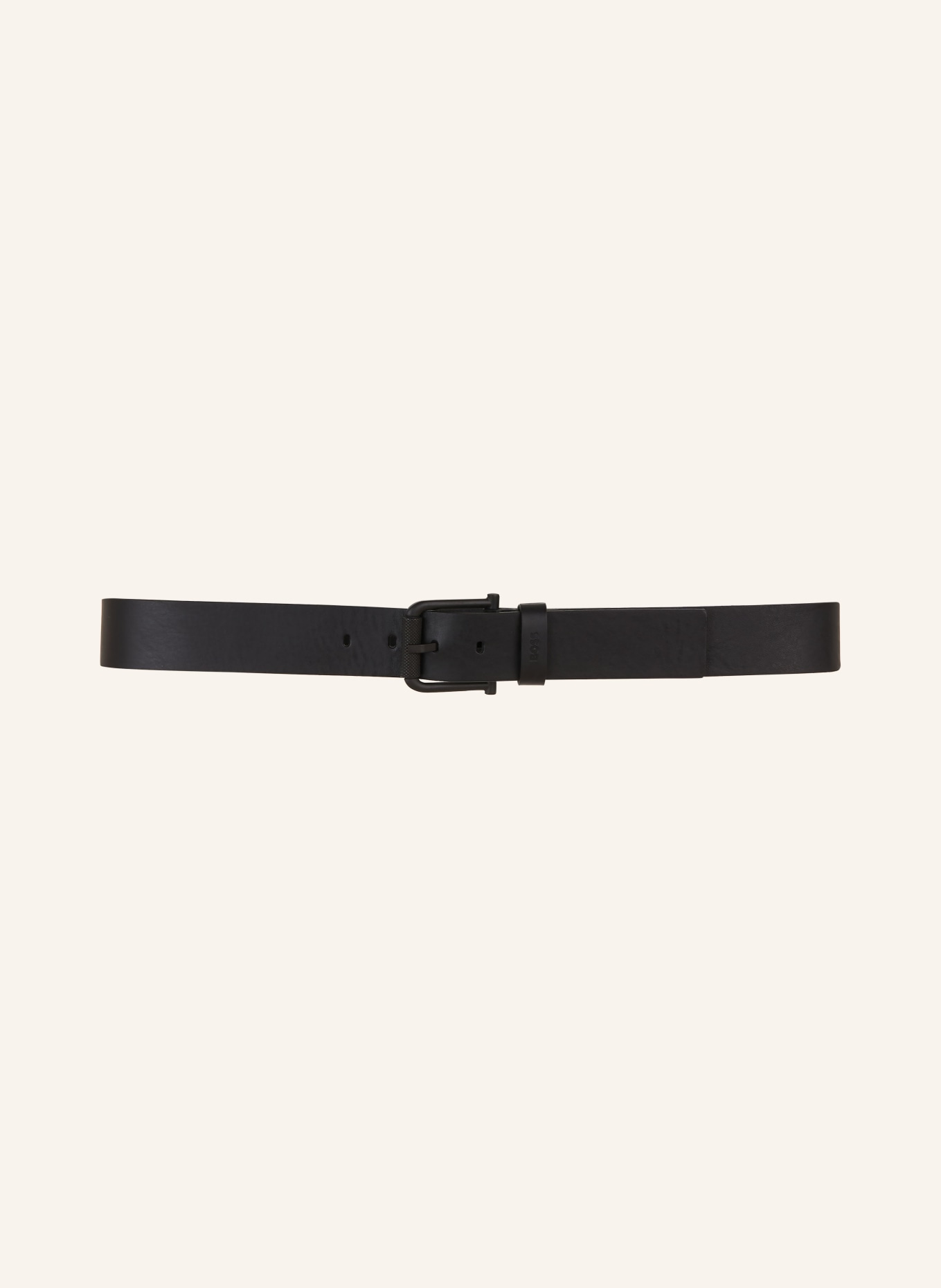 BOSS Leather belt JAX, Color: BLACK (Image 2)