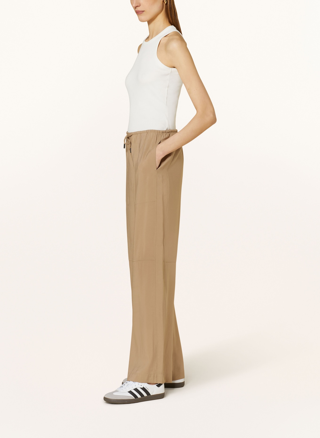 Calvin Klein Kalhoty, Barva: BÉŽOVÁ (Obrázek 4)