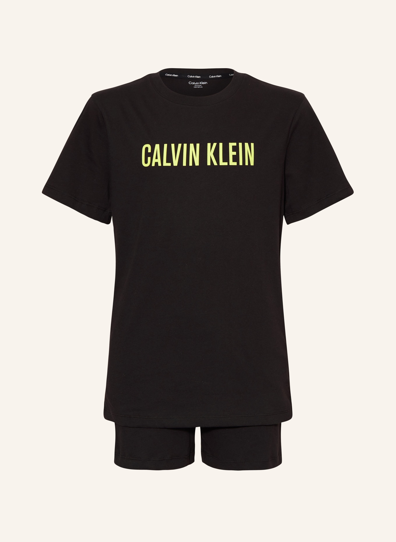 Calvin Klein Shorty-Schlafanzug, Farbe: SCHWARZ (Bild 1)