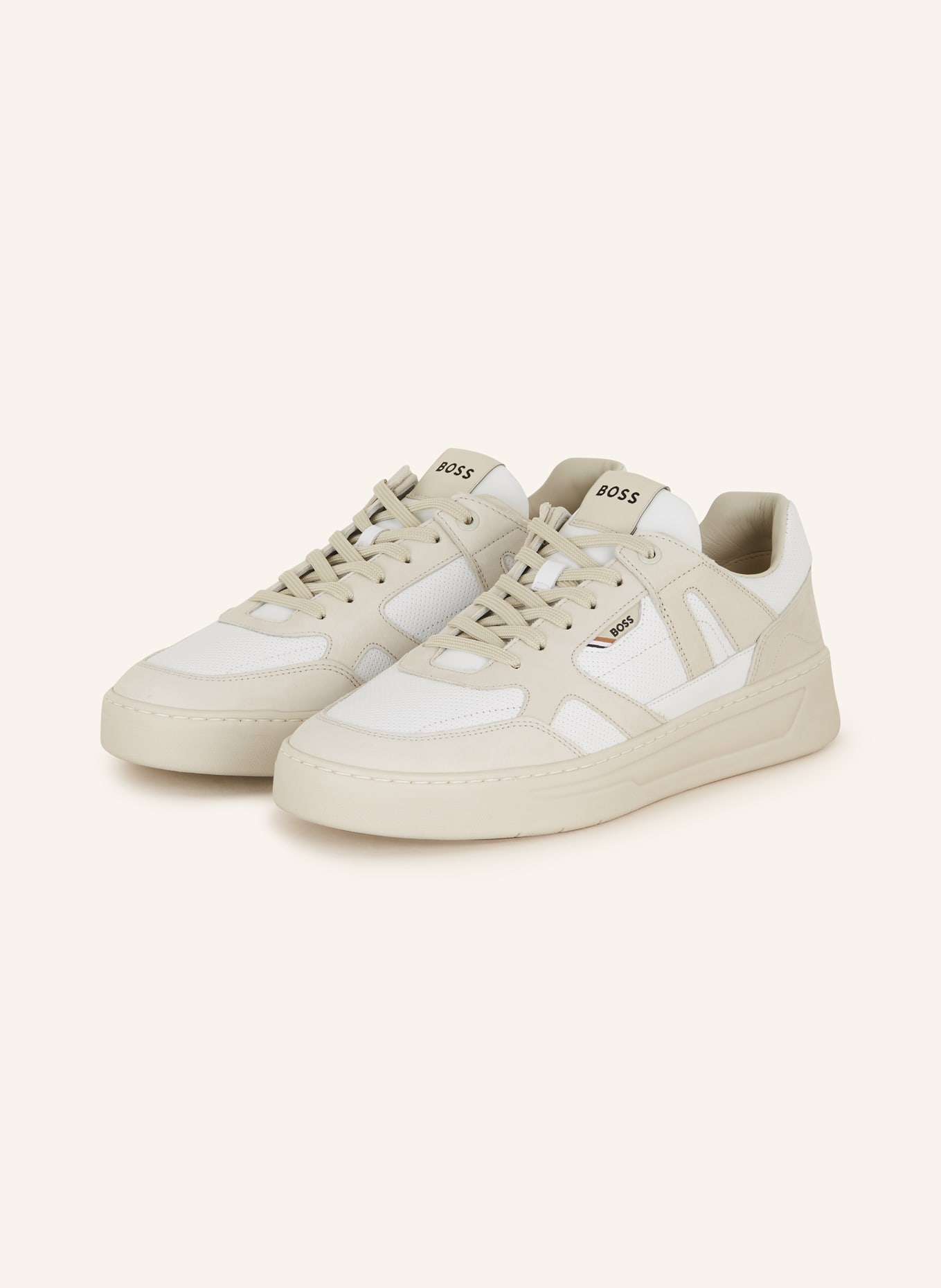 BOSS Sneakers BALTIMORE, Color: BEIGE/ WHITE (Image 1)