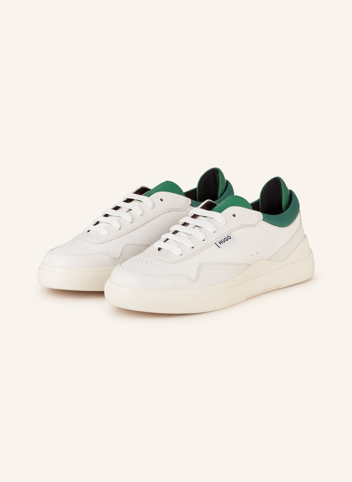 HUGO Sneakers BLAKE, Color: WHITE/ GREEN (Image 1)