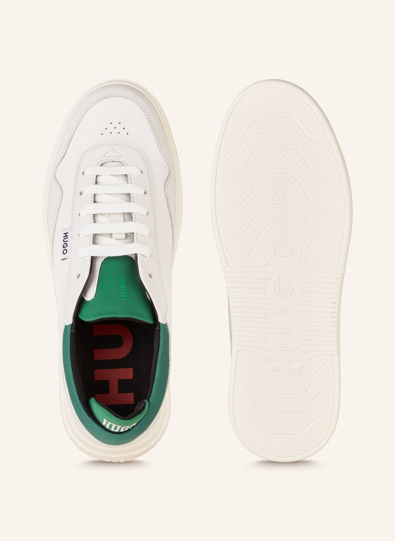 HUGO Sneakers BLAKE, Color: WHITE/ GREEN (Image 5)