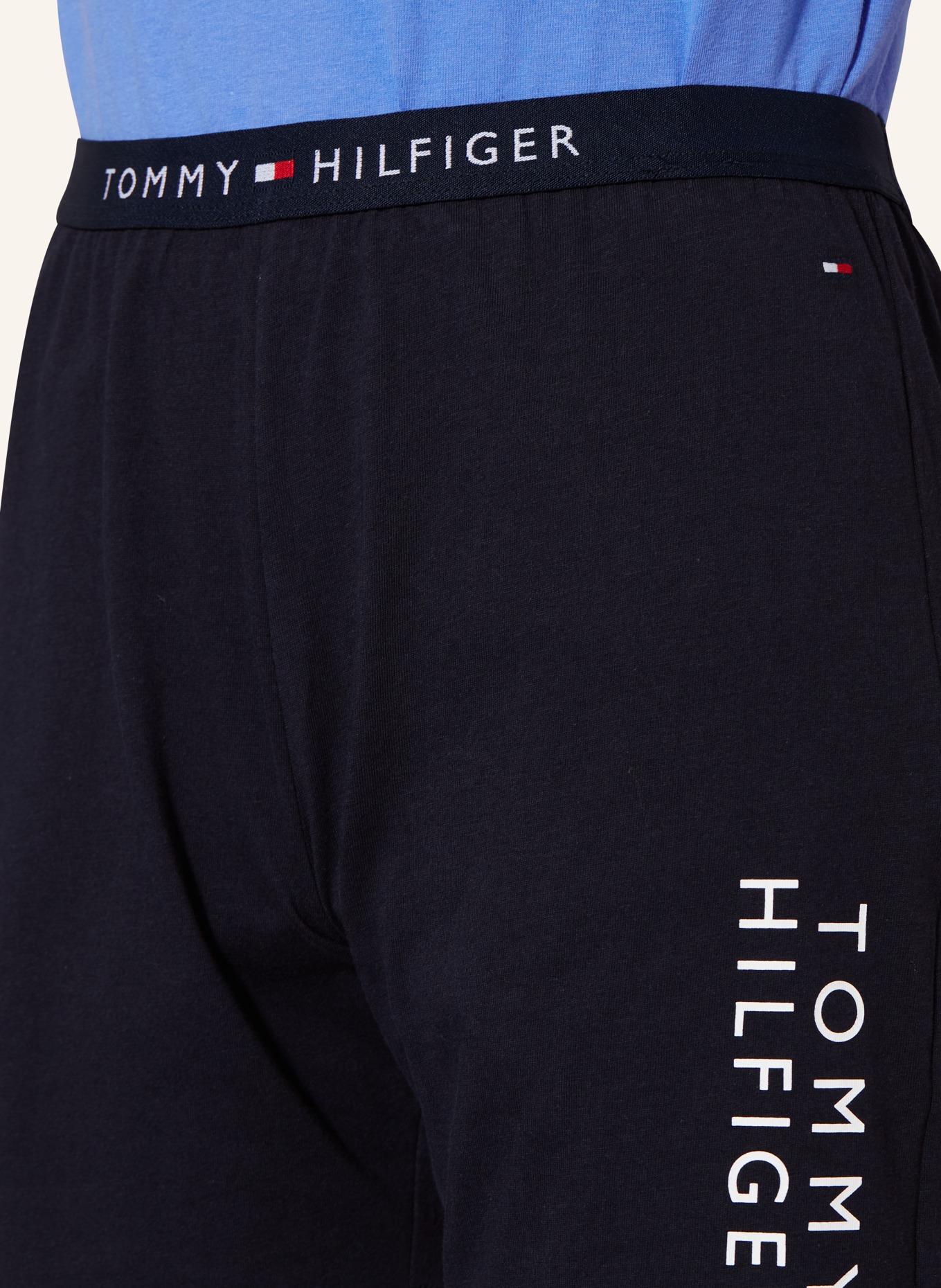 TOMMY HILFIGER Shorty-Schlafanzug, Farbe: HELLBLAU/ DUNKELBLAU (Bild 3)