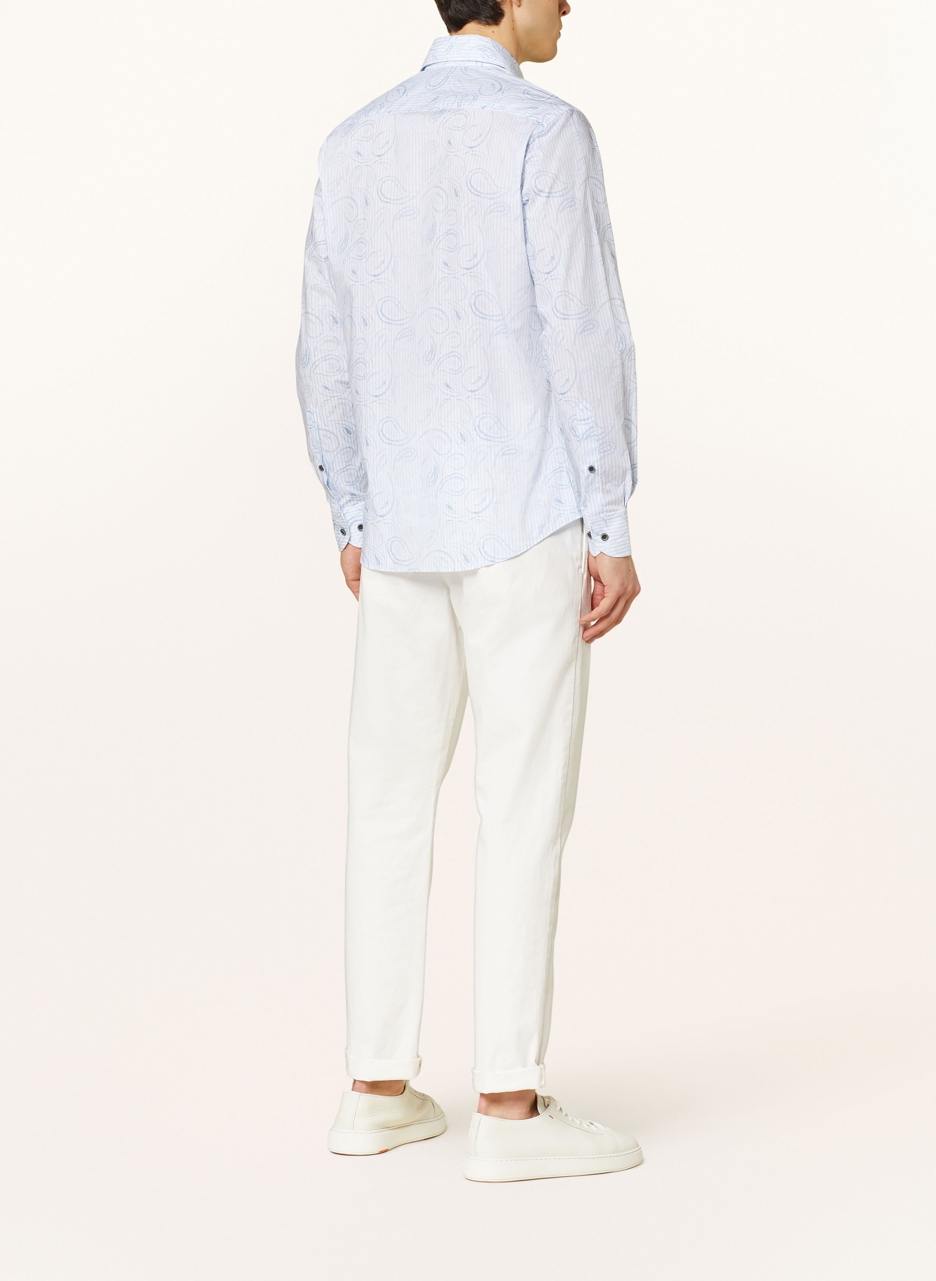 PROFUOMO Shirt slim fit, Color: LIGHT BLUE/ WHITE (Image 3)