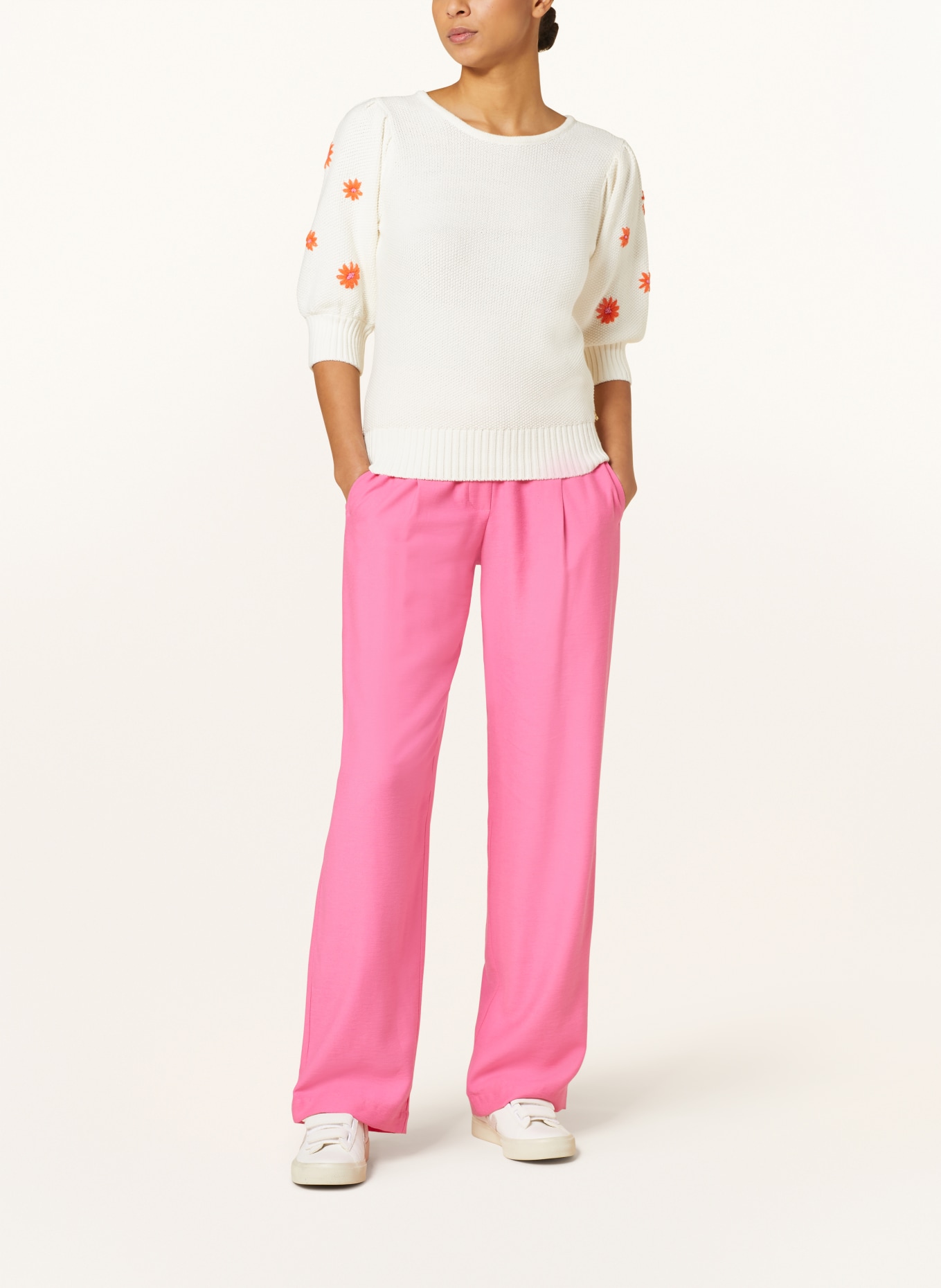FABIENNE CHAPOT Pullover RICE, Farbe: WEISS/ ORANGE (Bild 2)