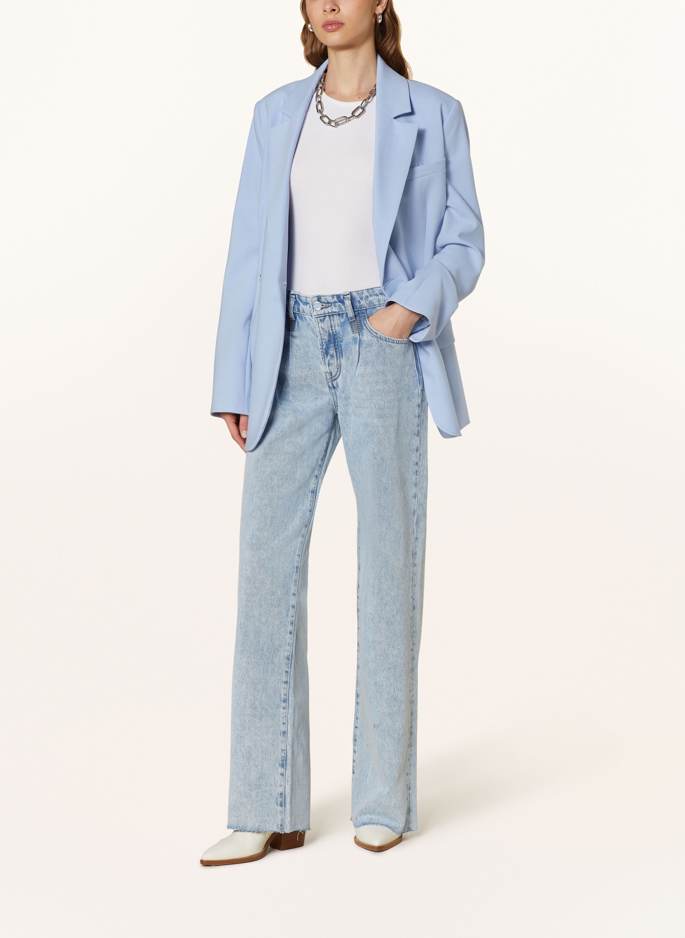 FABIENNE CHAPOT Jeans LUCY WIDE, Farbe: 3023 Faded Light Blue (Bild 2)