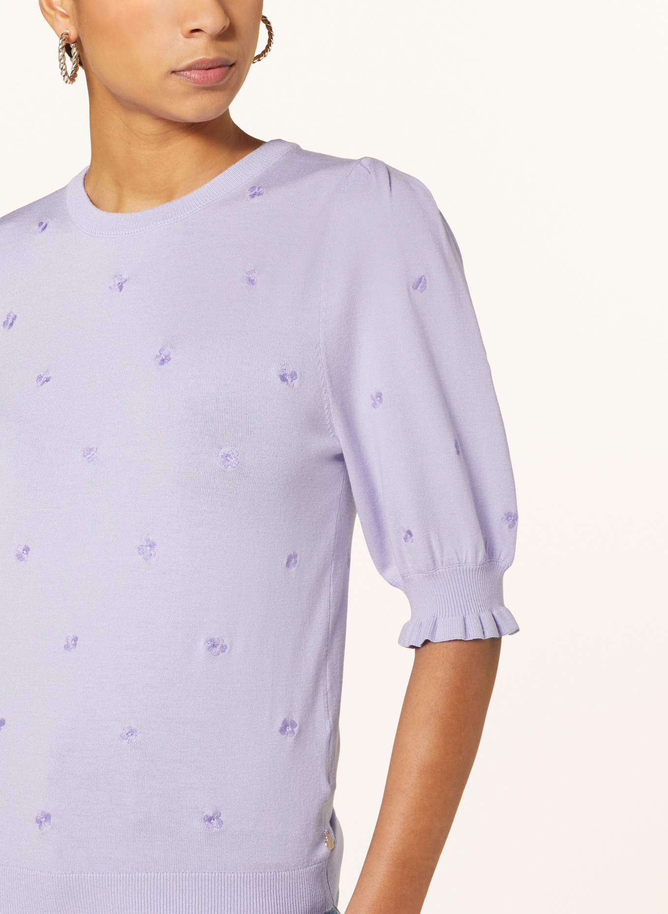 FABIENNE CHAPOT Dzianinowa koszulka HOLLY, Kolor: JASNOFIOLETOWY (Obrazek 4)