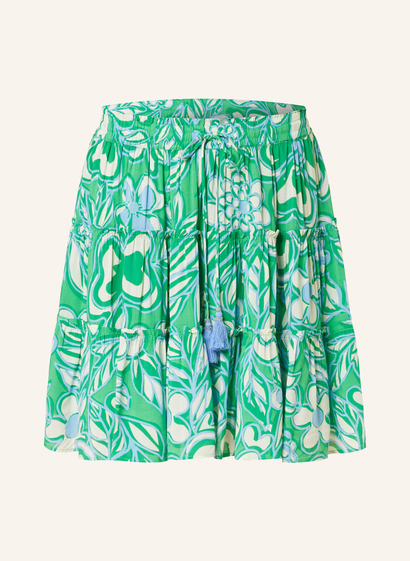 FABIENNE CHAPOT Skirt MITZI, Color: GREEN/ ECRU/ LIGHT BLUE (Image 1)