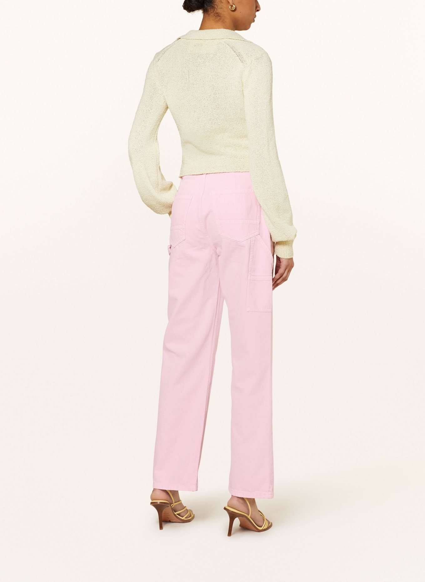 COLOURFUL REBEL Straight jeans TINSLEY, Color: PINK (Image 3)